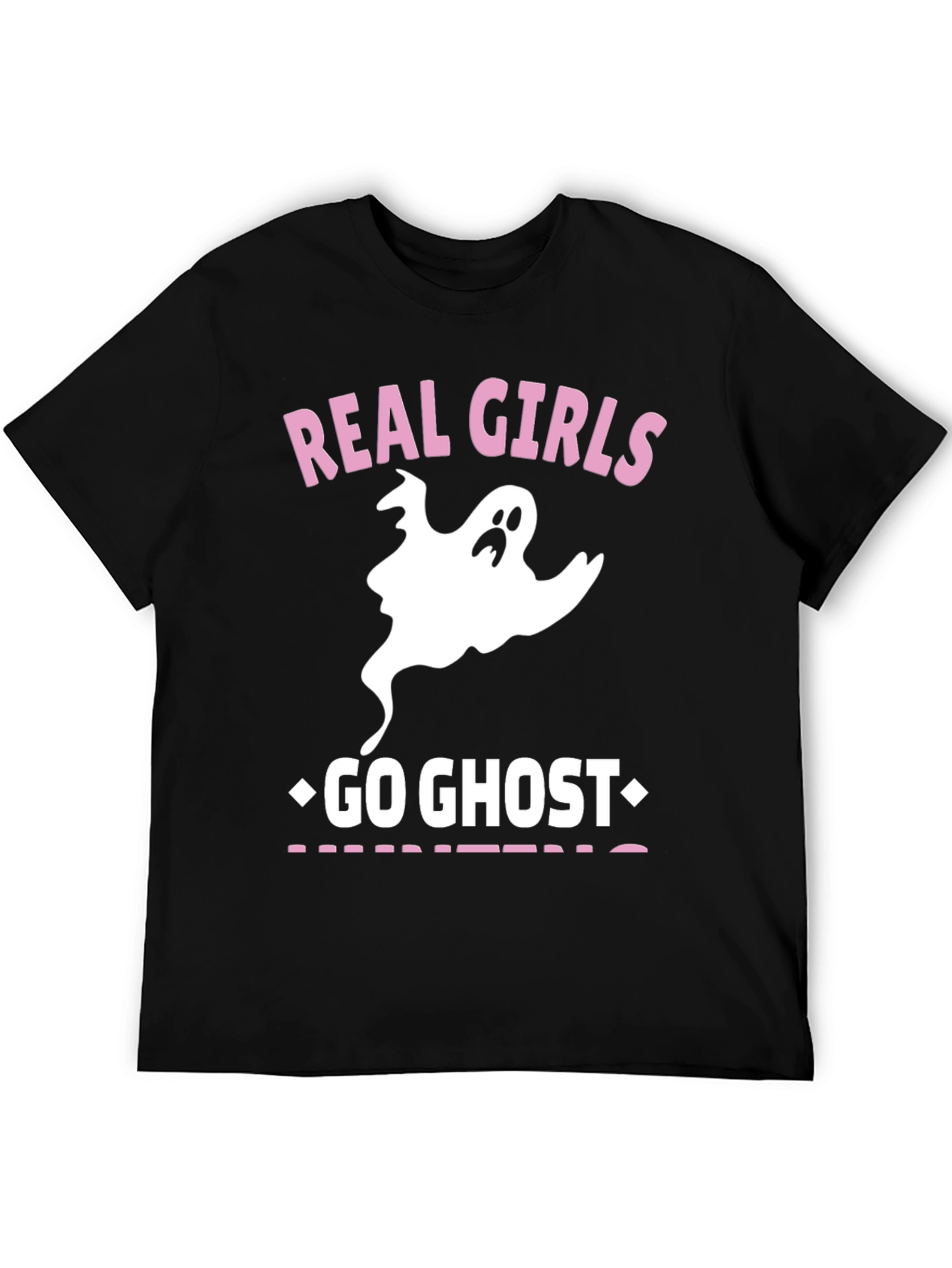 Black Real Girls Go Ghost Hunting T-Shirt view 5