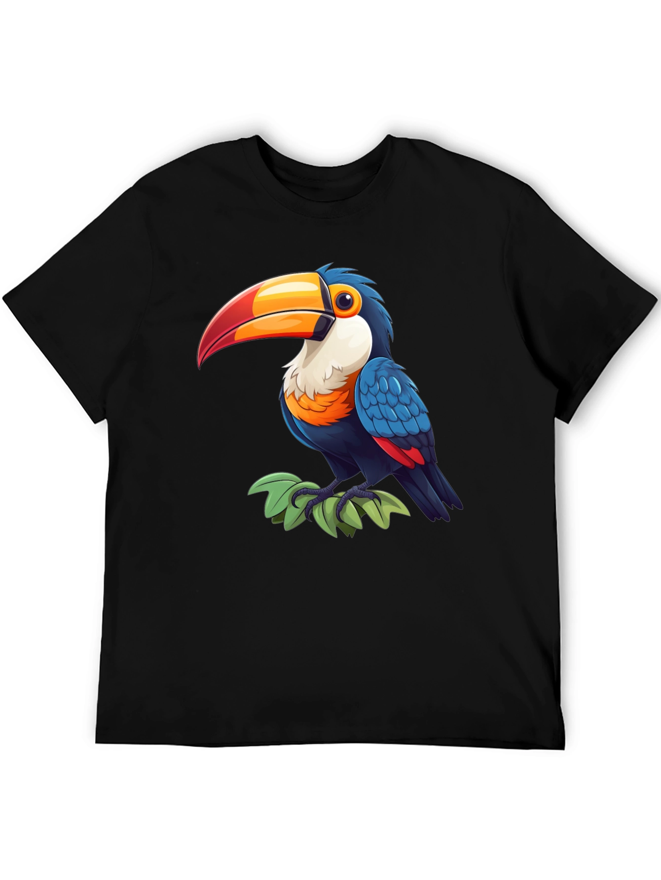 Black Toucan Graphic Tee - Tropical Bird Shirt view 5