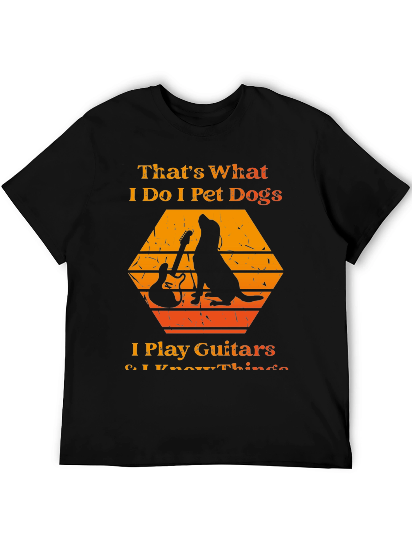 Black Dog & Guitar T-Shirt: That's What I Do view 5