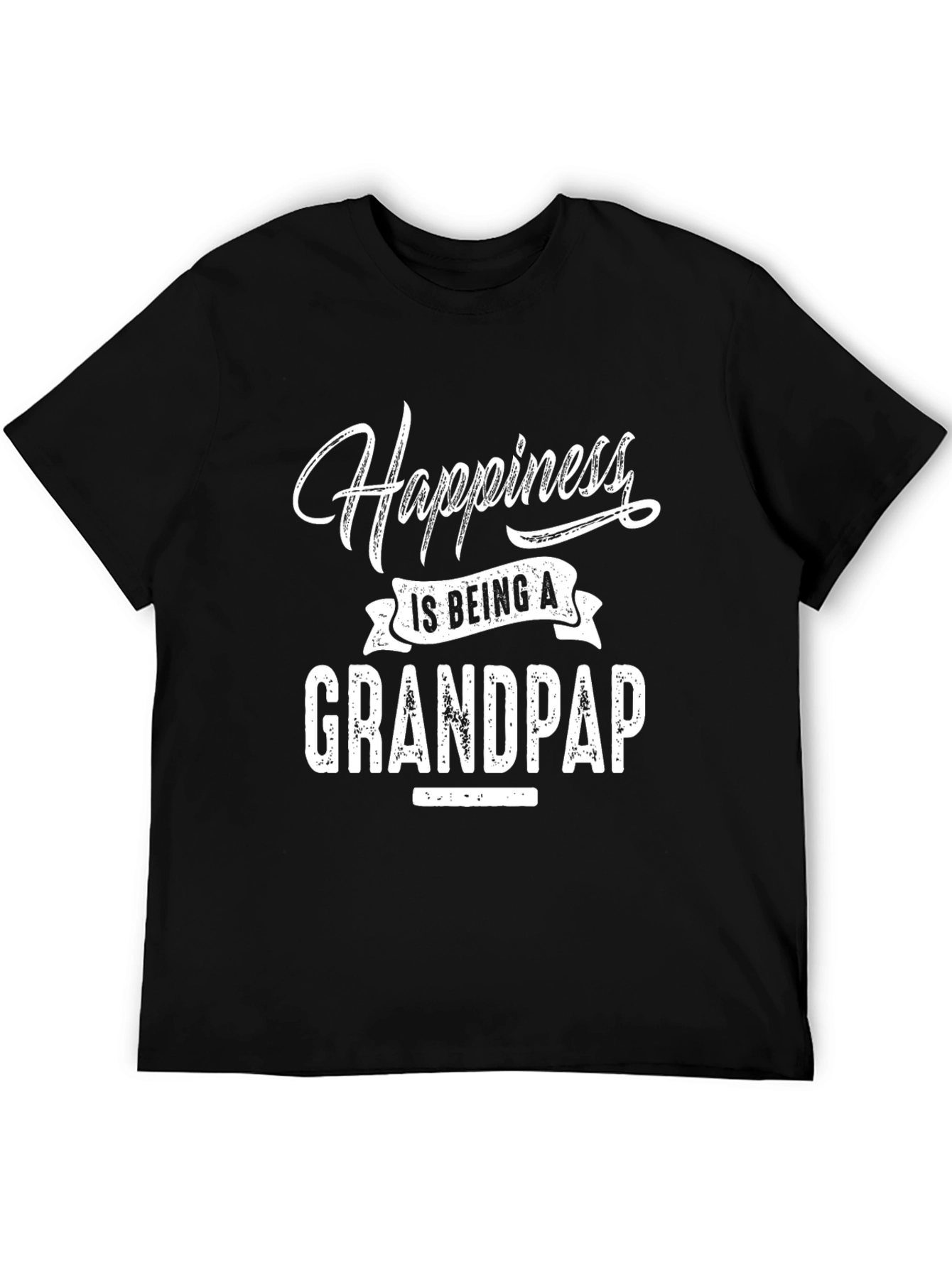 Black Happiness is Being A Grandpap T-Shirt view 5