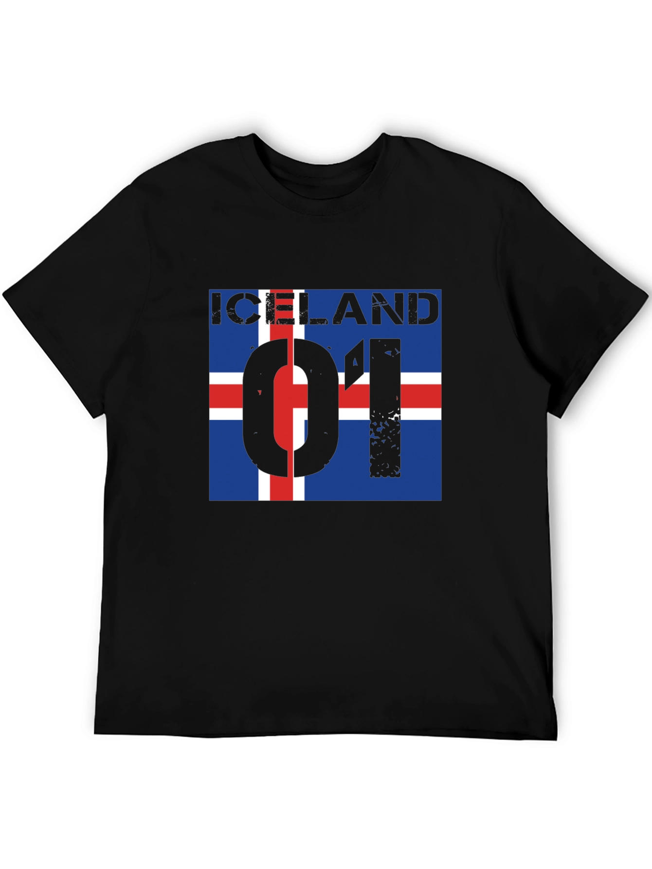 Iceland Flag Graphic Print T-Shirt - 5