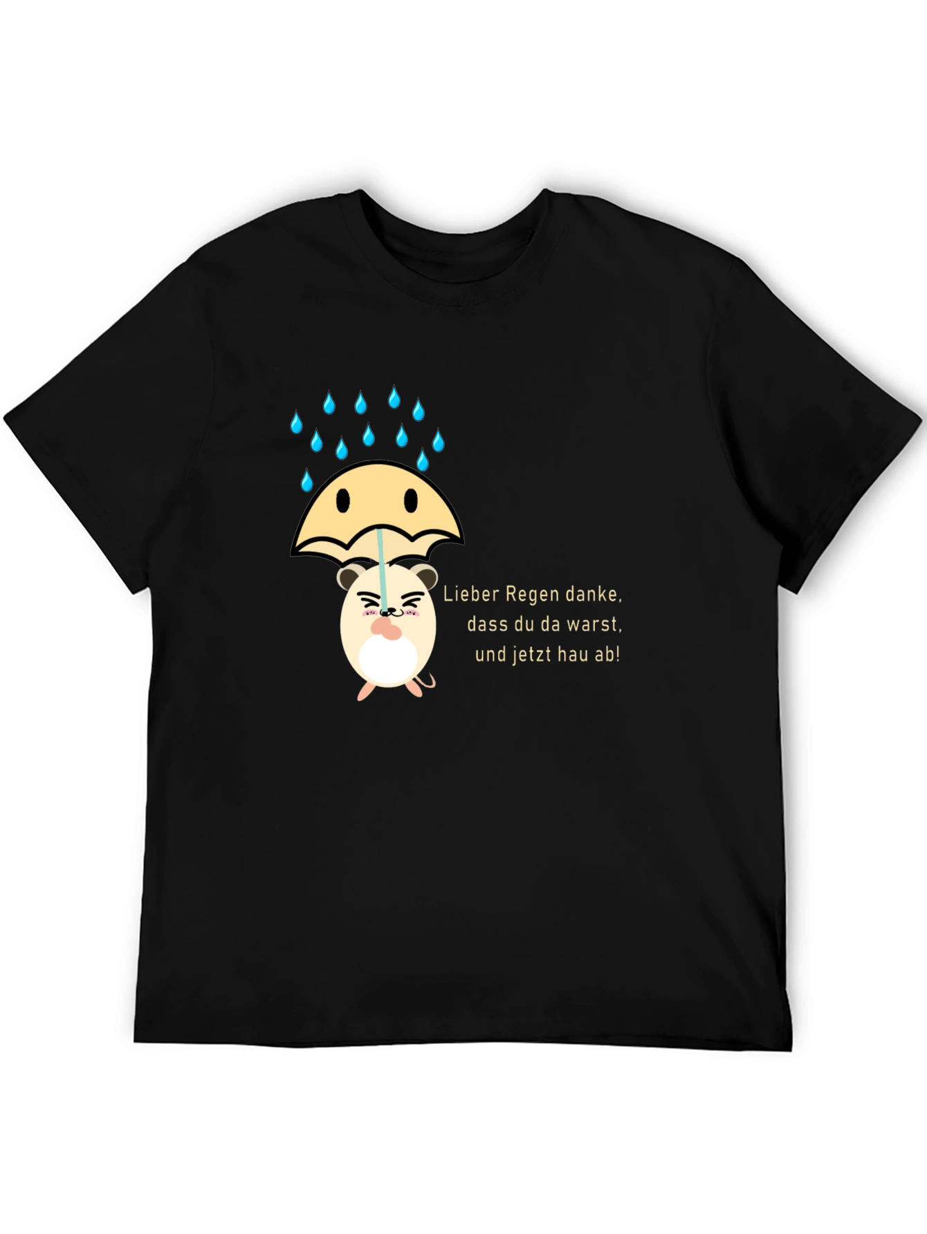 Funny Hamster Rain T-Shirt - 5