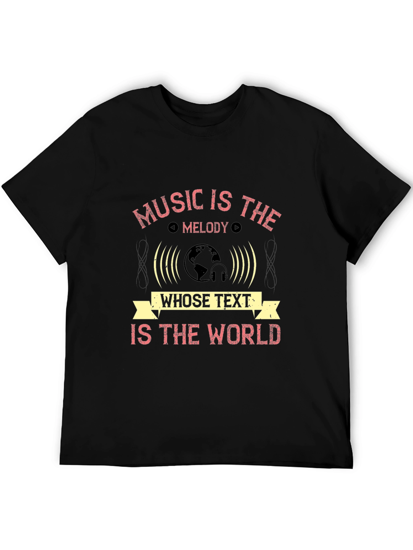 Black Music is the Melody T-Shirt view 5