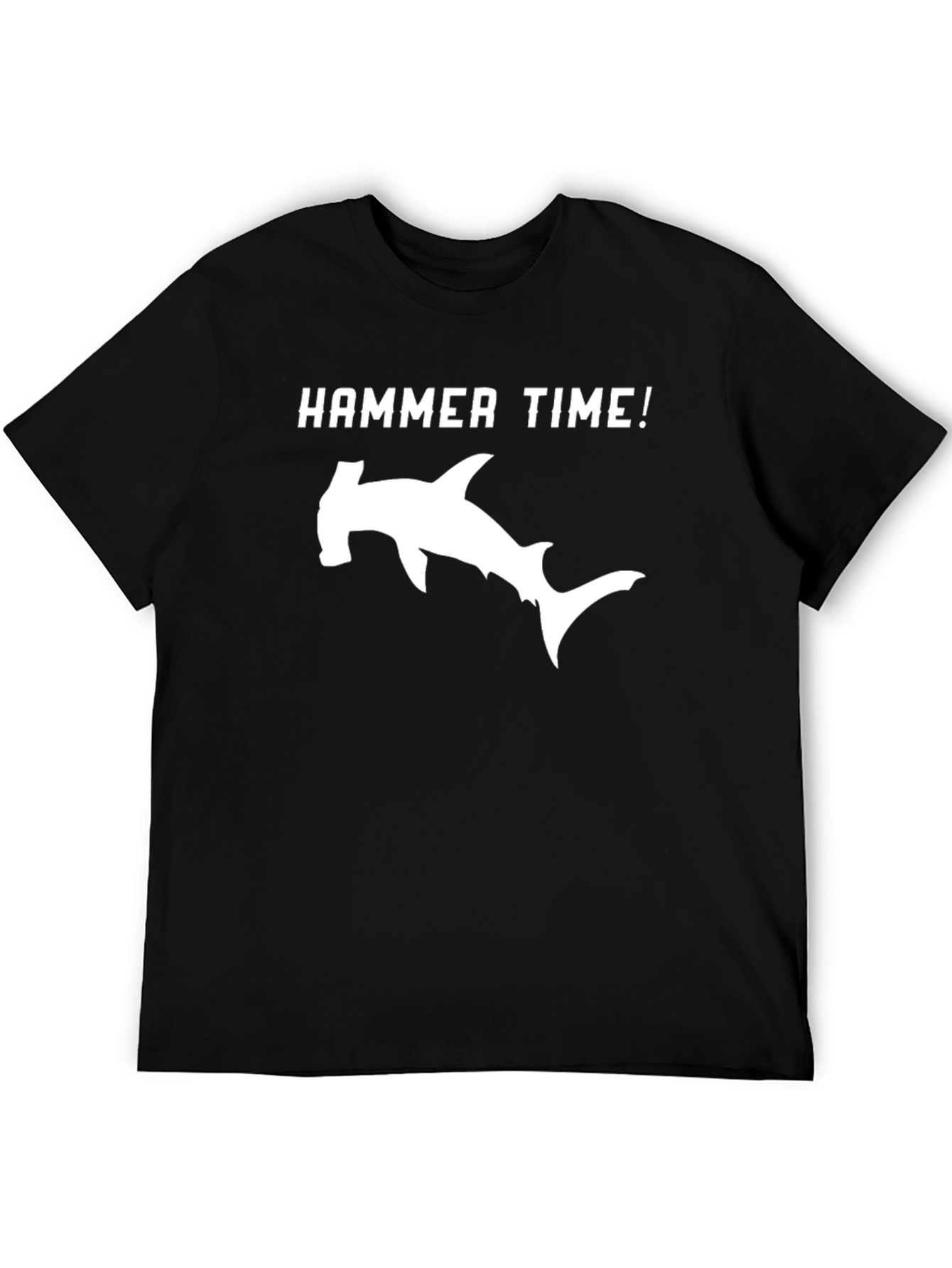 Black Hammer Time Shark Graphic Tee - Black view 5