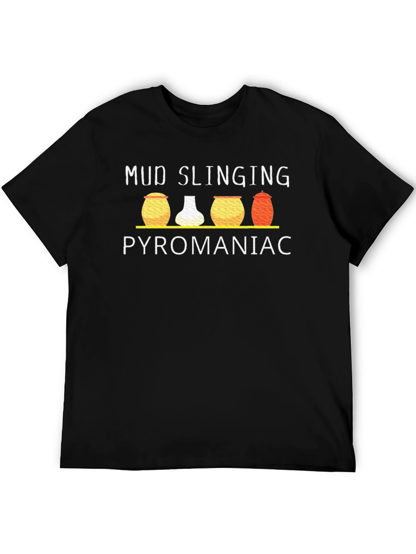 Black Mud Slinging Pyromaniac Graphic T-Shirt view 5