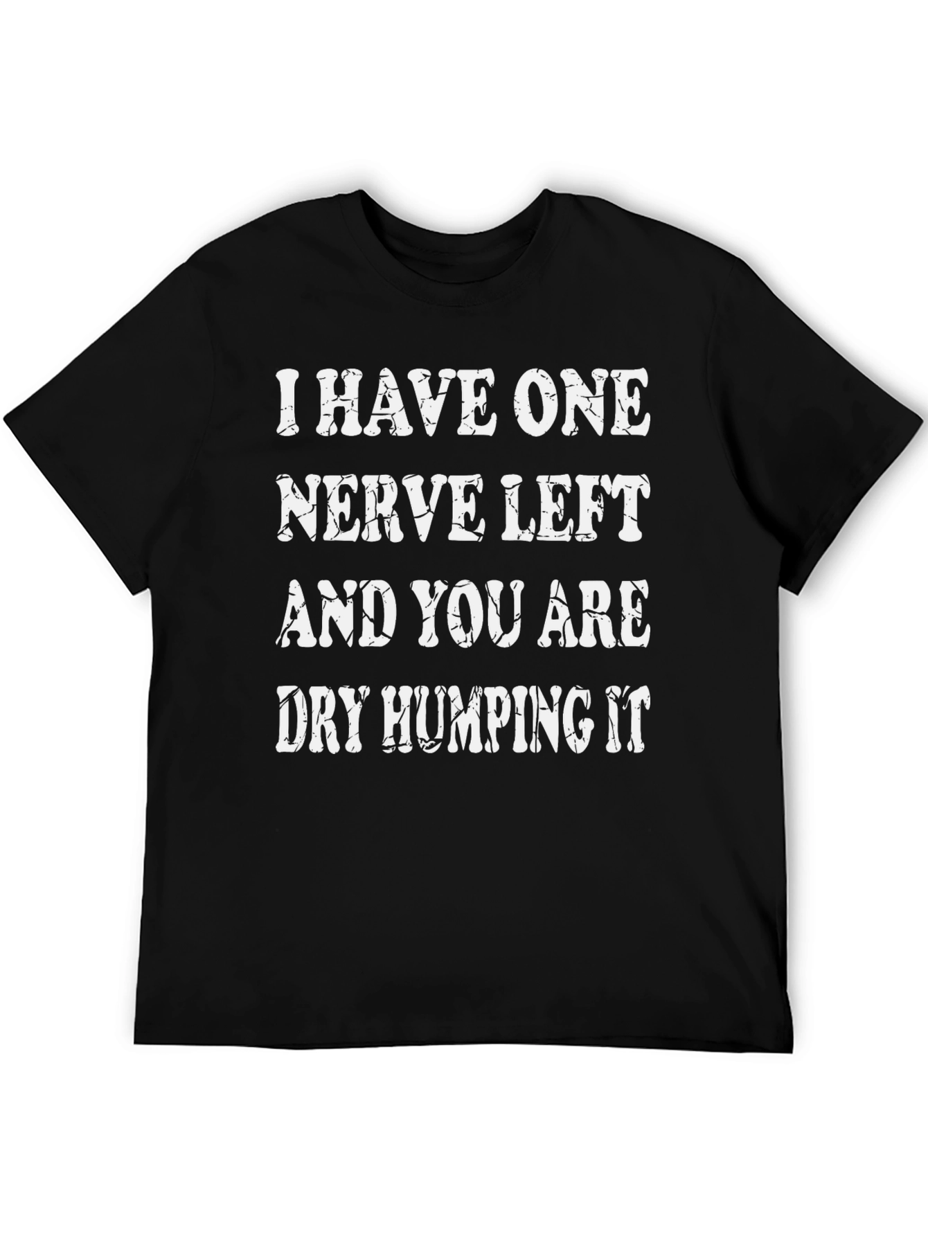 Black One Nerve Left Graphic Tee view 5