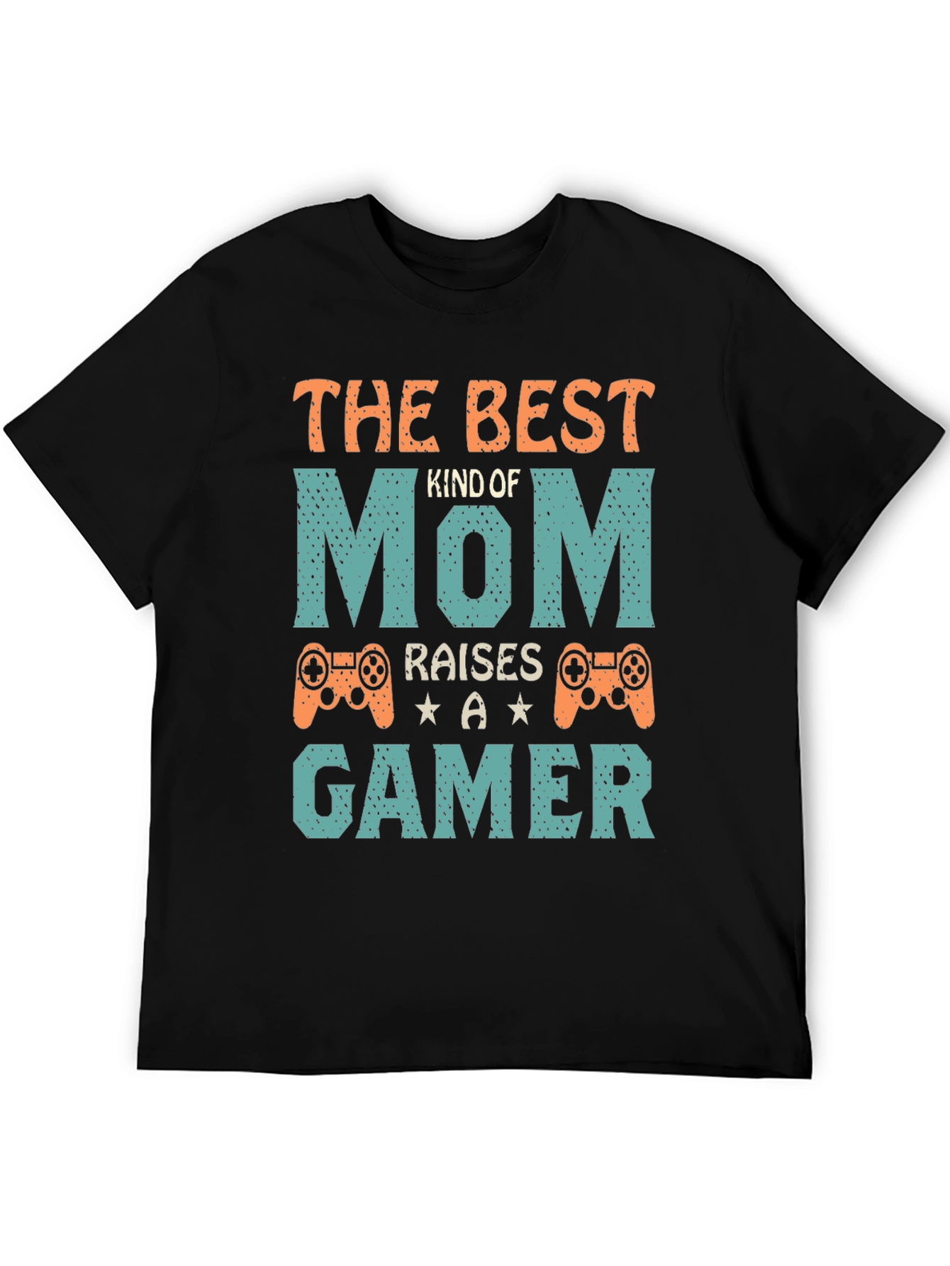 Black The Best Kind of Mom Raises a Gamer T-Shirt view 5