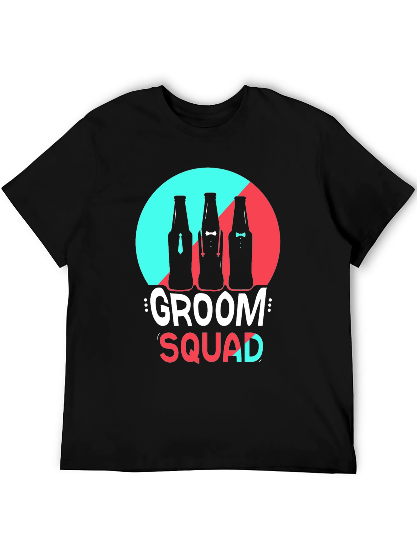 Black Groom Squad Graphic T-Shirt view 5
