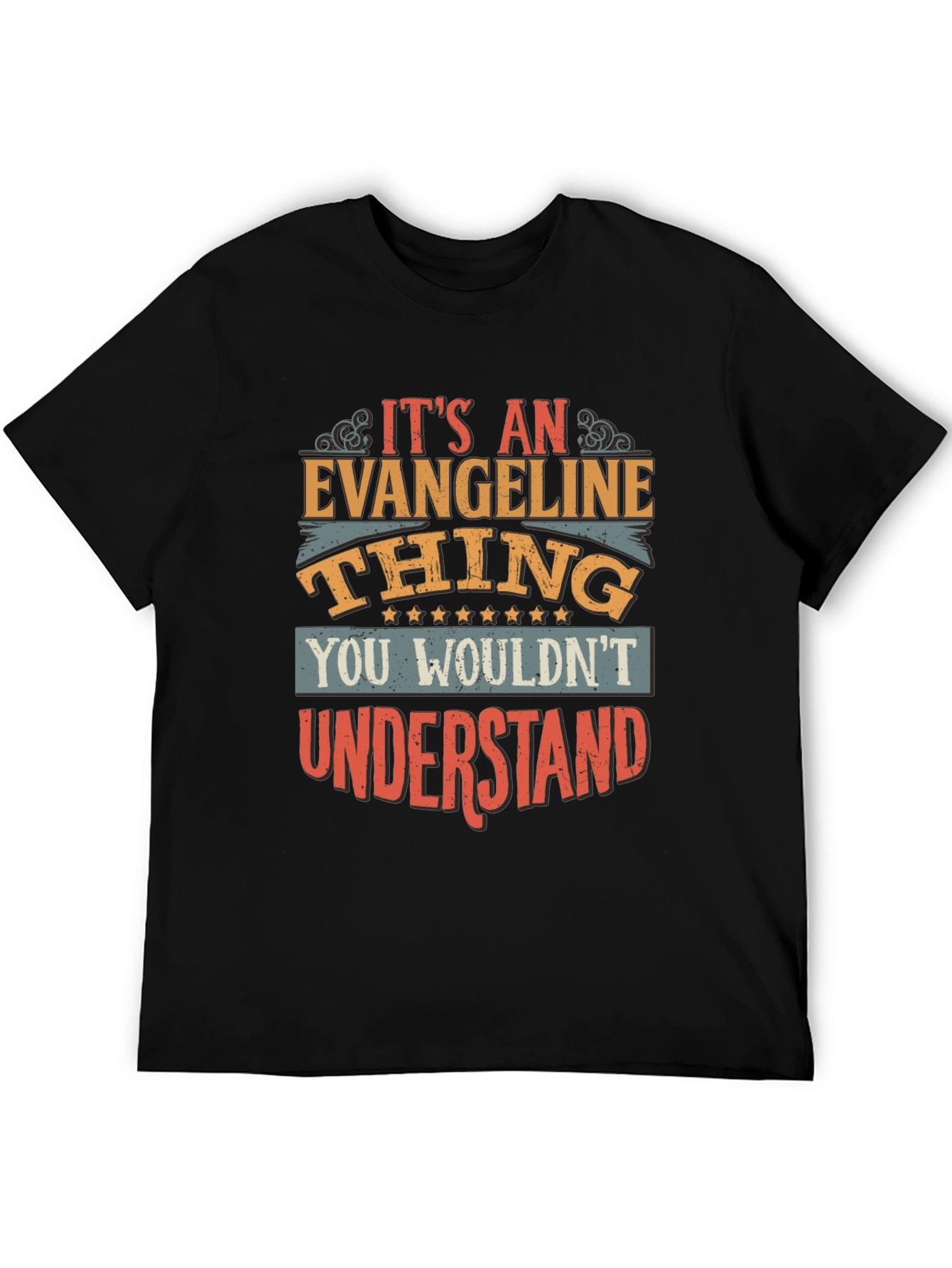 Black It's An Evangeline Thing T-Shirt view 5