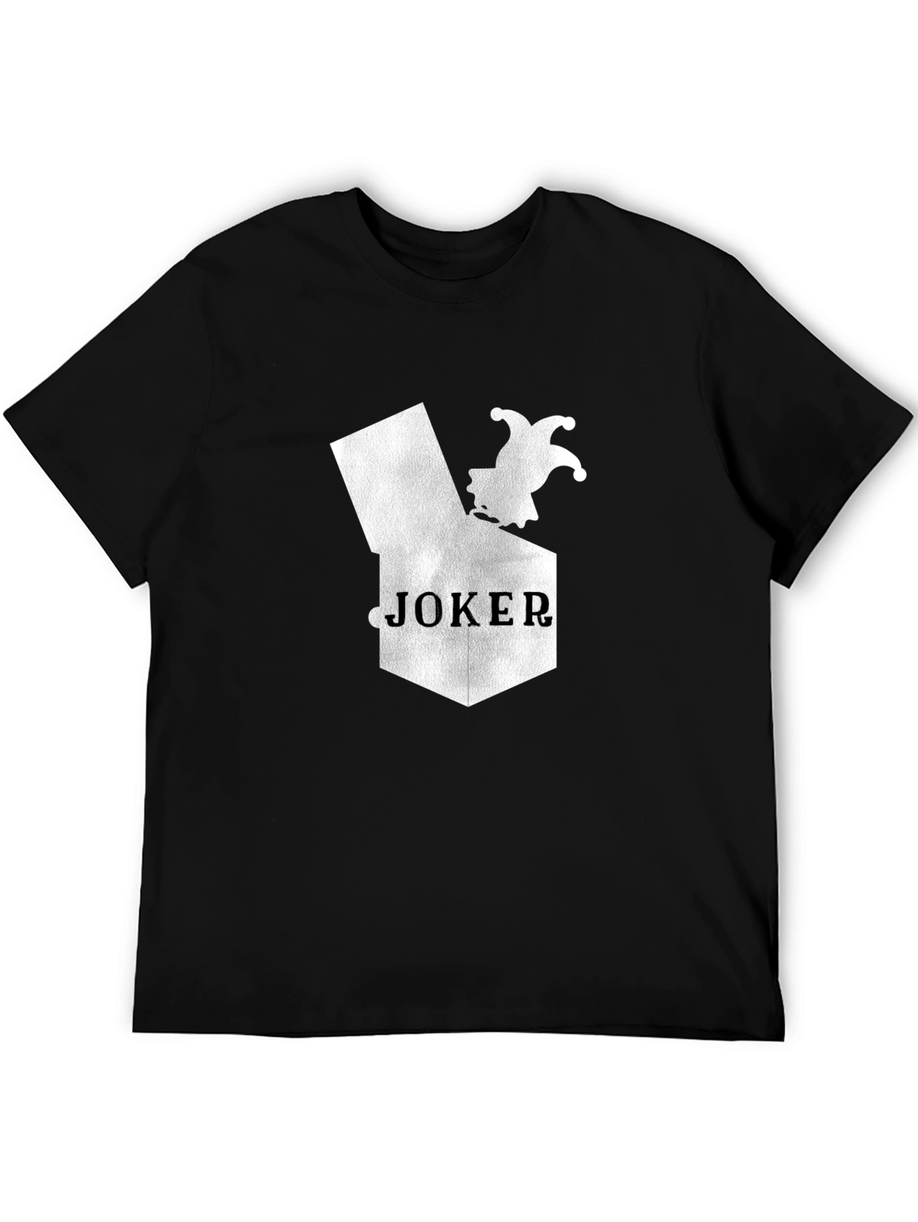 Black Joker in a Box Graphic Tee - Black Cotton T-Shirt view 5