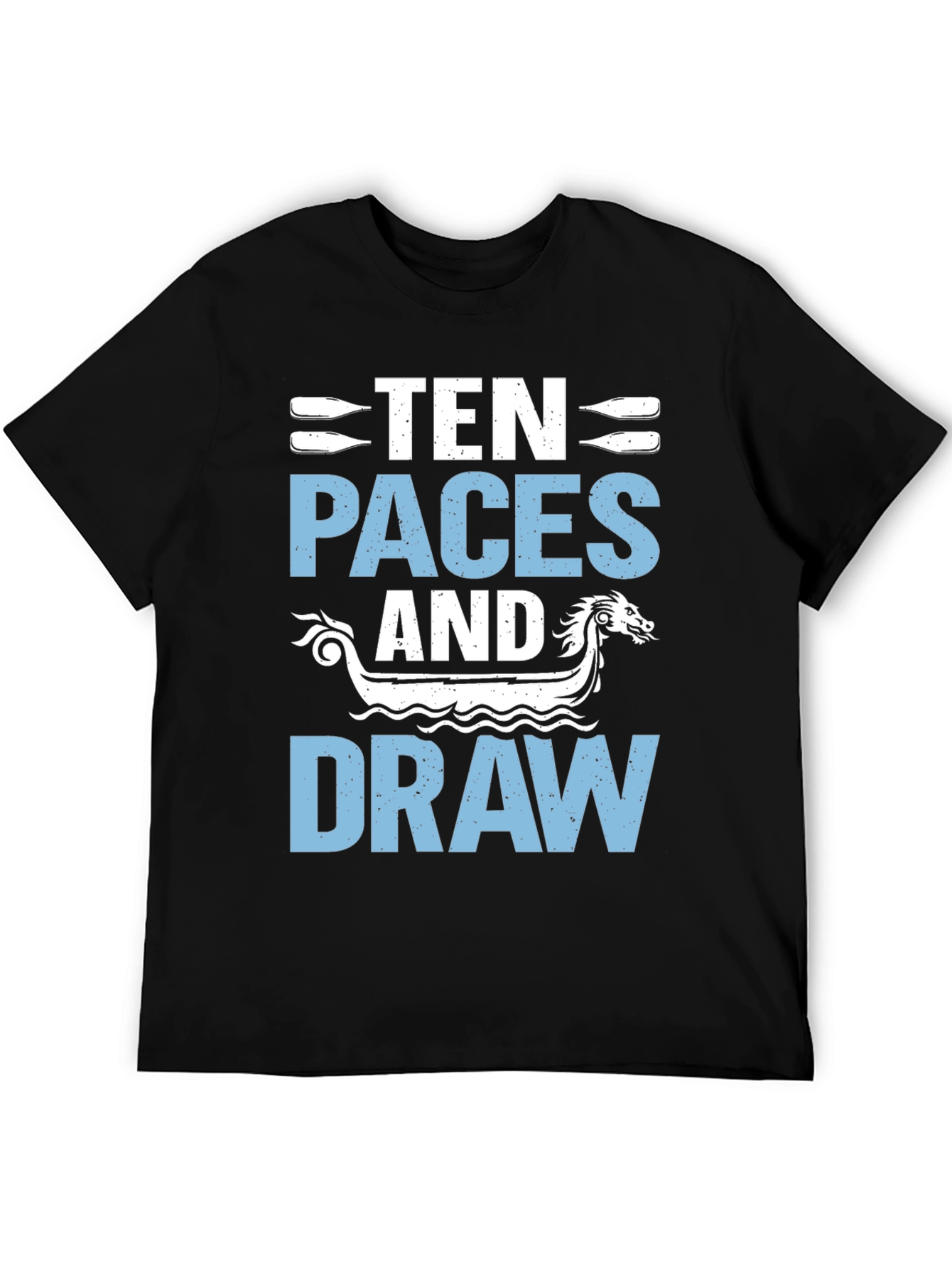 Black Ten Paces and Draw Graphic Tee view 5