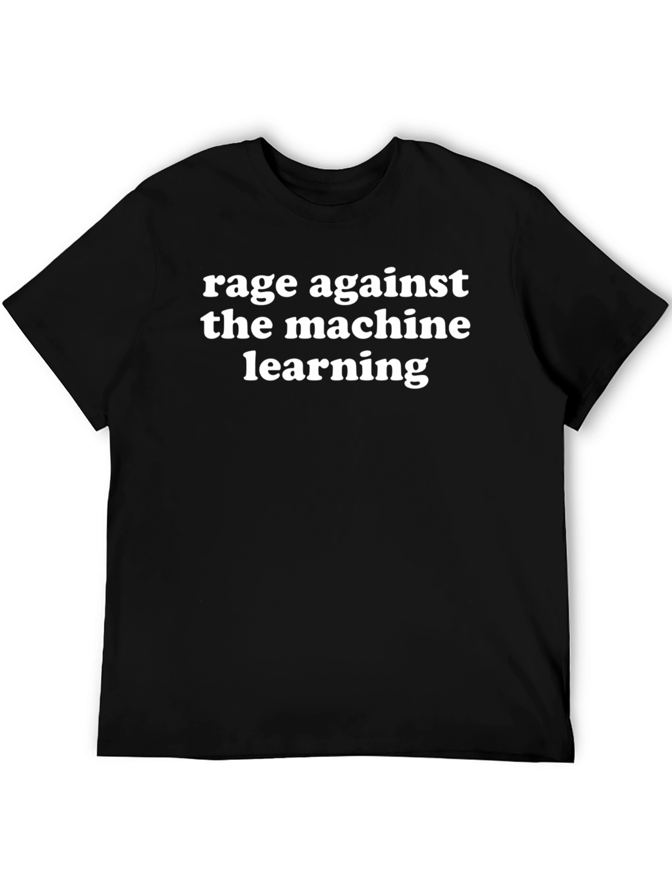 Black Rage Against the Machine Learning T-Shirt view 5