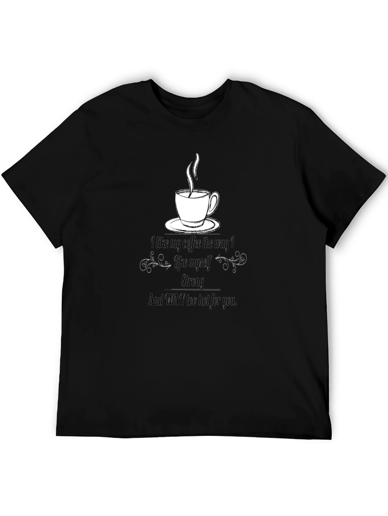 Black Coffee Lover's Black Graphic T-Shirt view 5