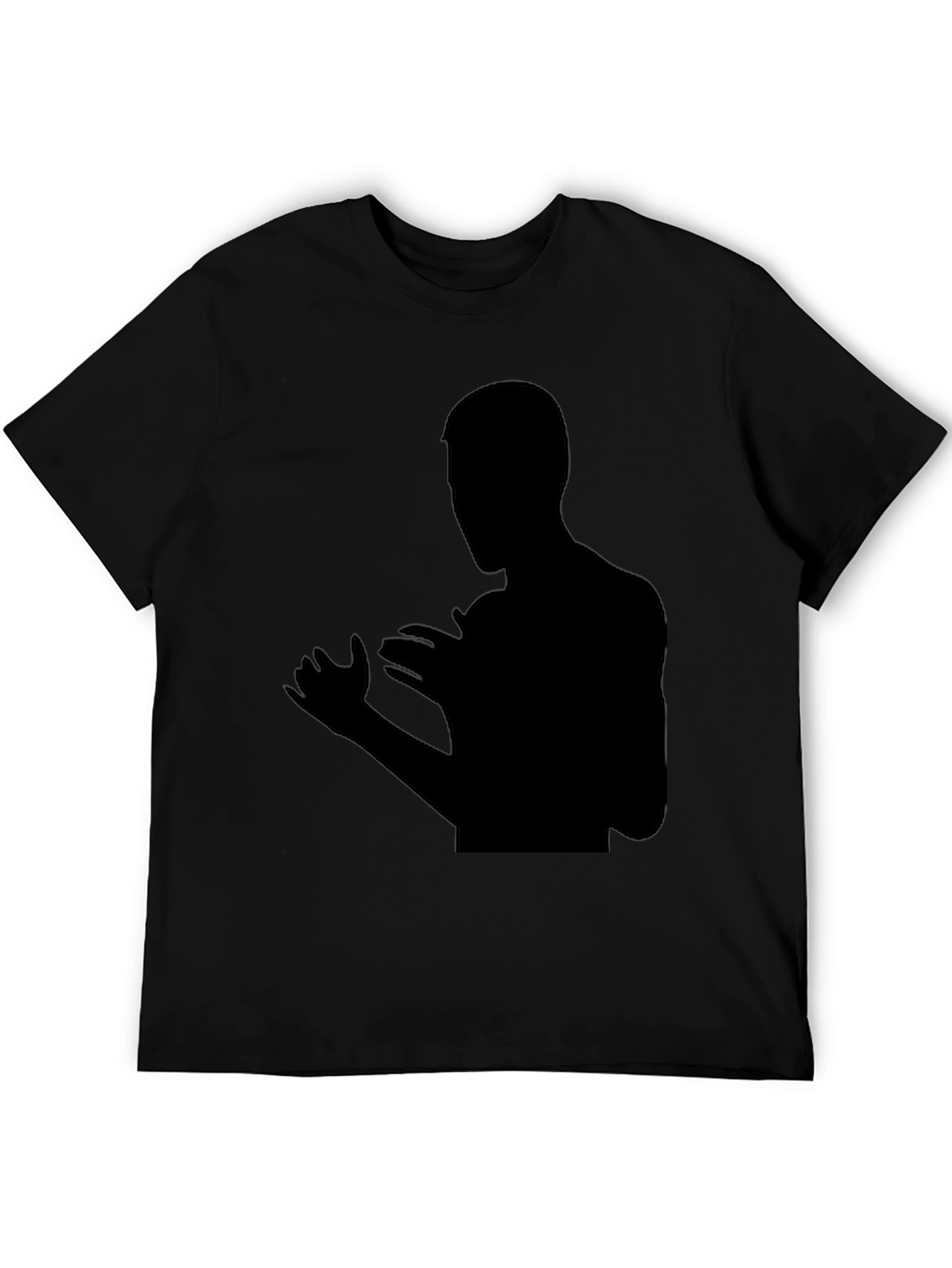 Black Black Silhouette Graphic Tee - Modern Fit view 5