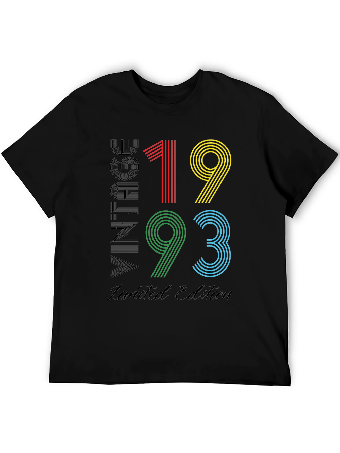 Black Vintage 1993 Limited Edition T-Shirt view 5
