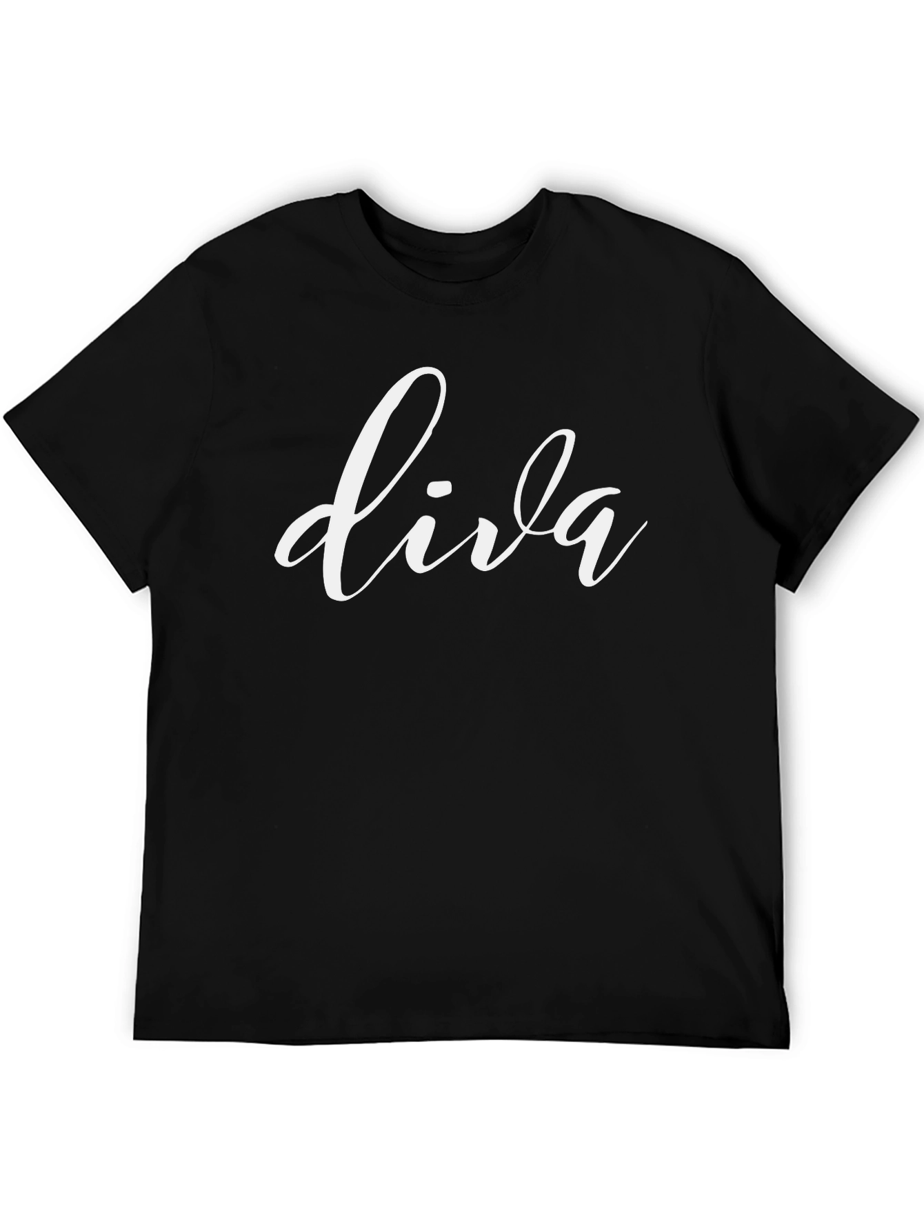 Black Diva Graphic Print Tee - Black view 5