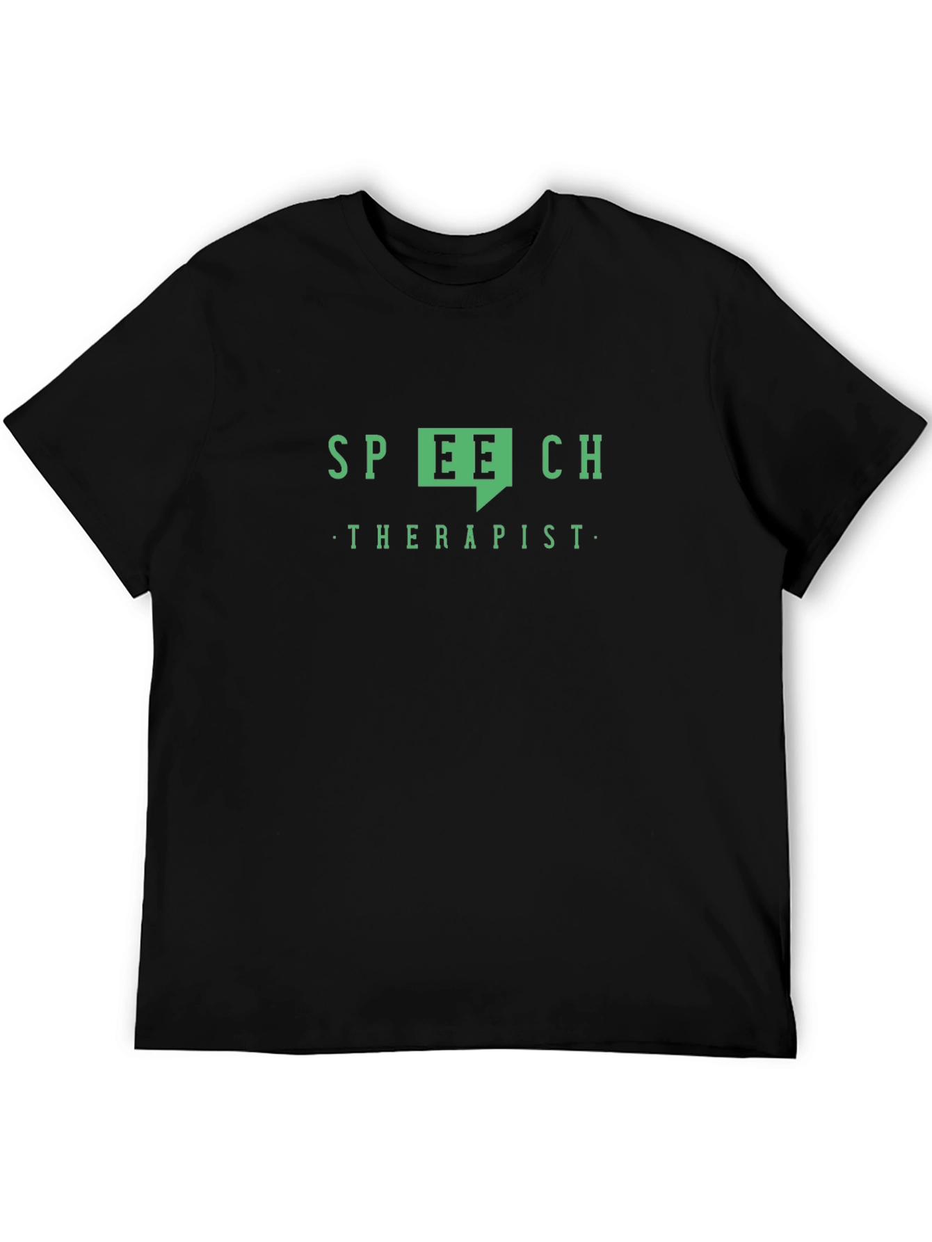 Black Speech Therapist T-Shirt - Unique Design view 5