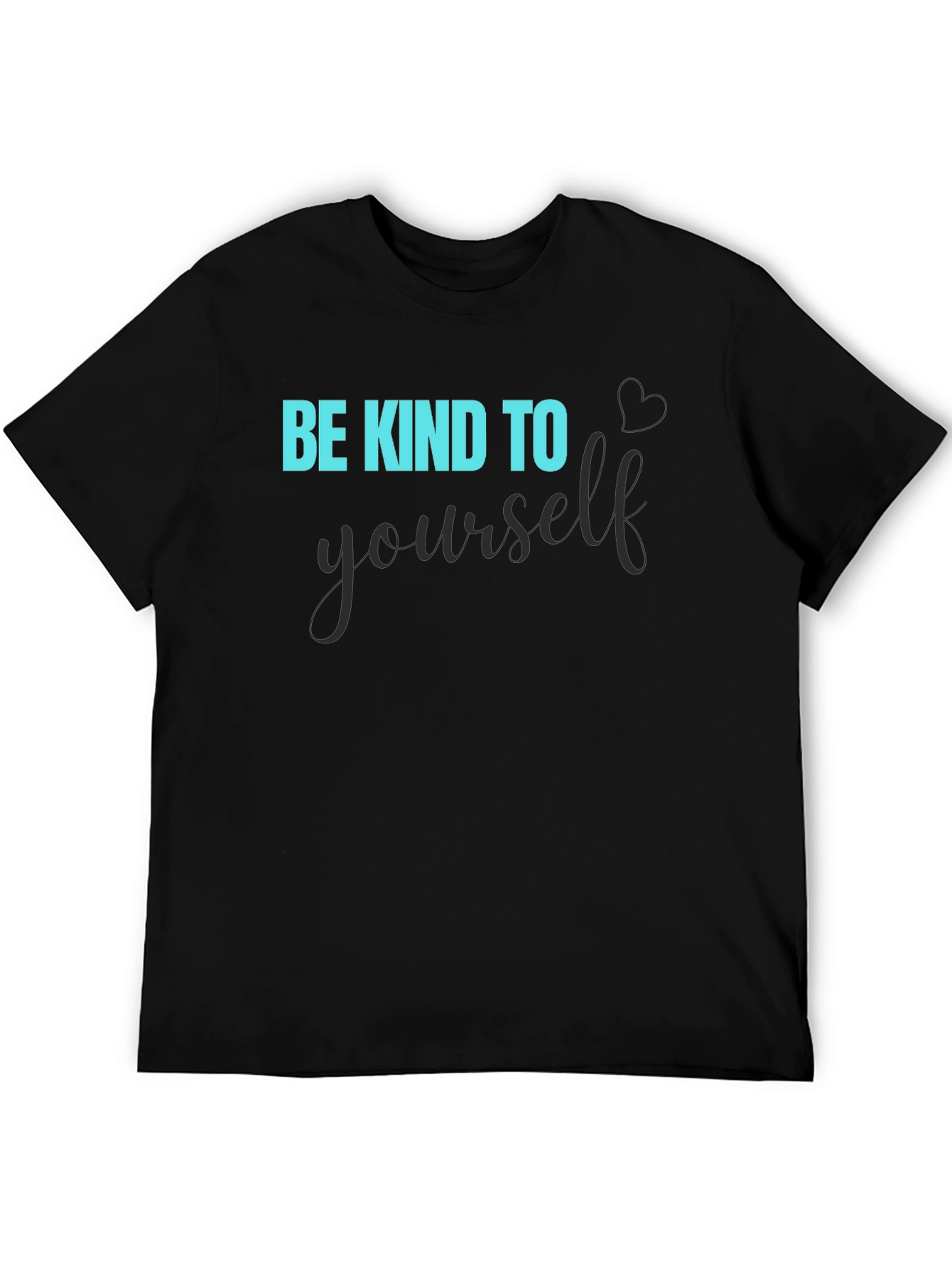 Black Be Kind To Yourself Black Graphic Tee view 5