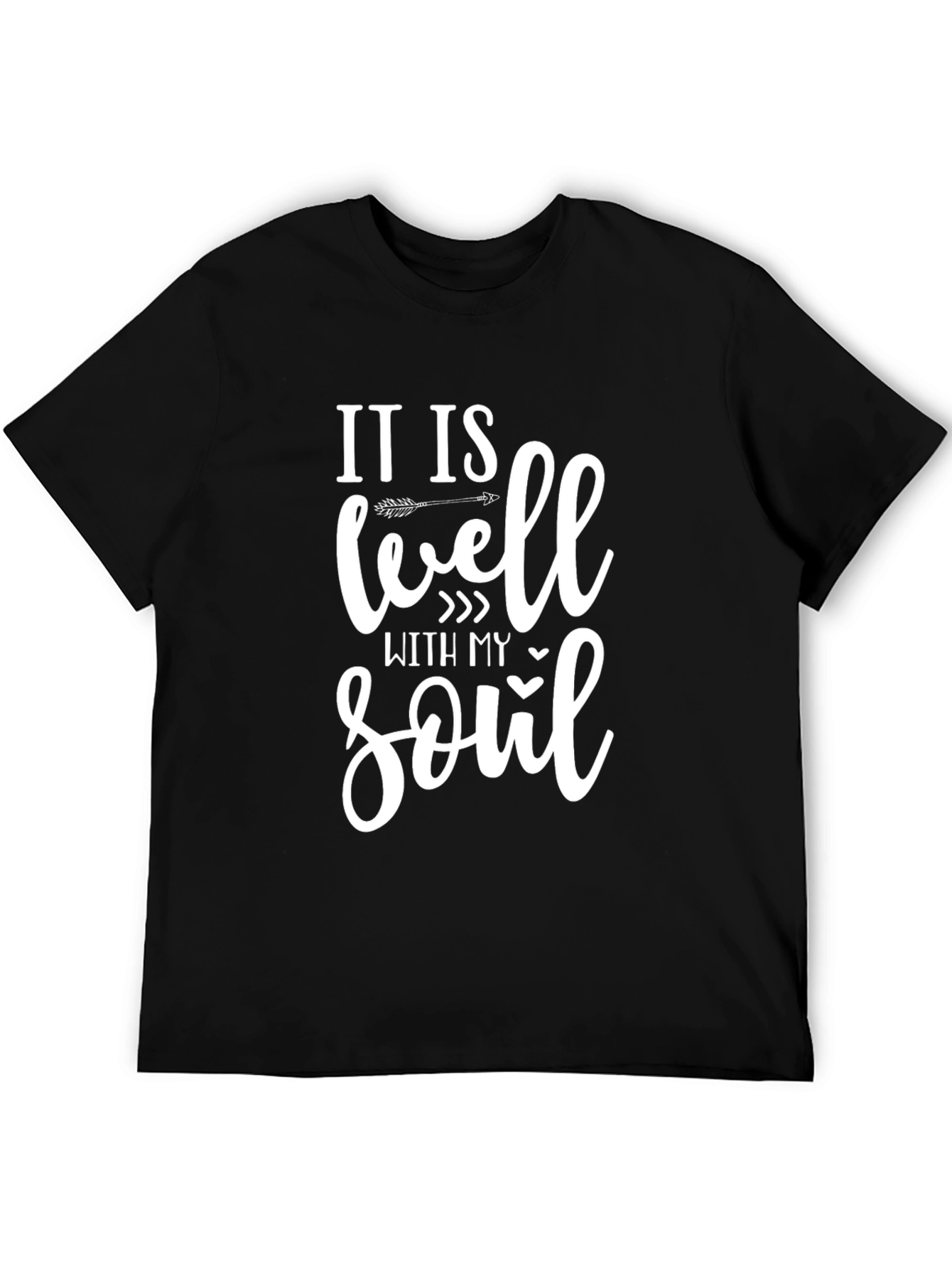 Black It Is Well With My Soul Graphic Tee view 5