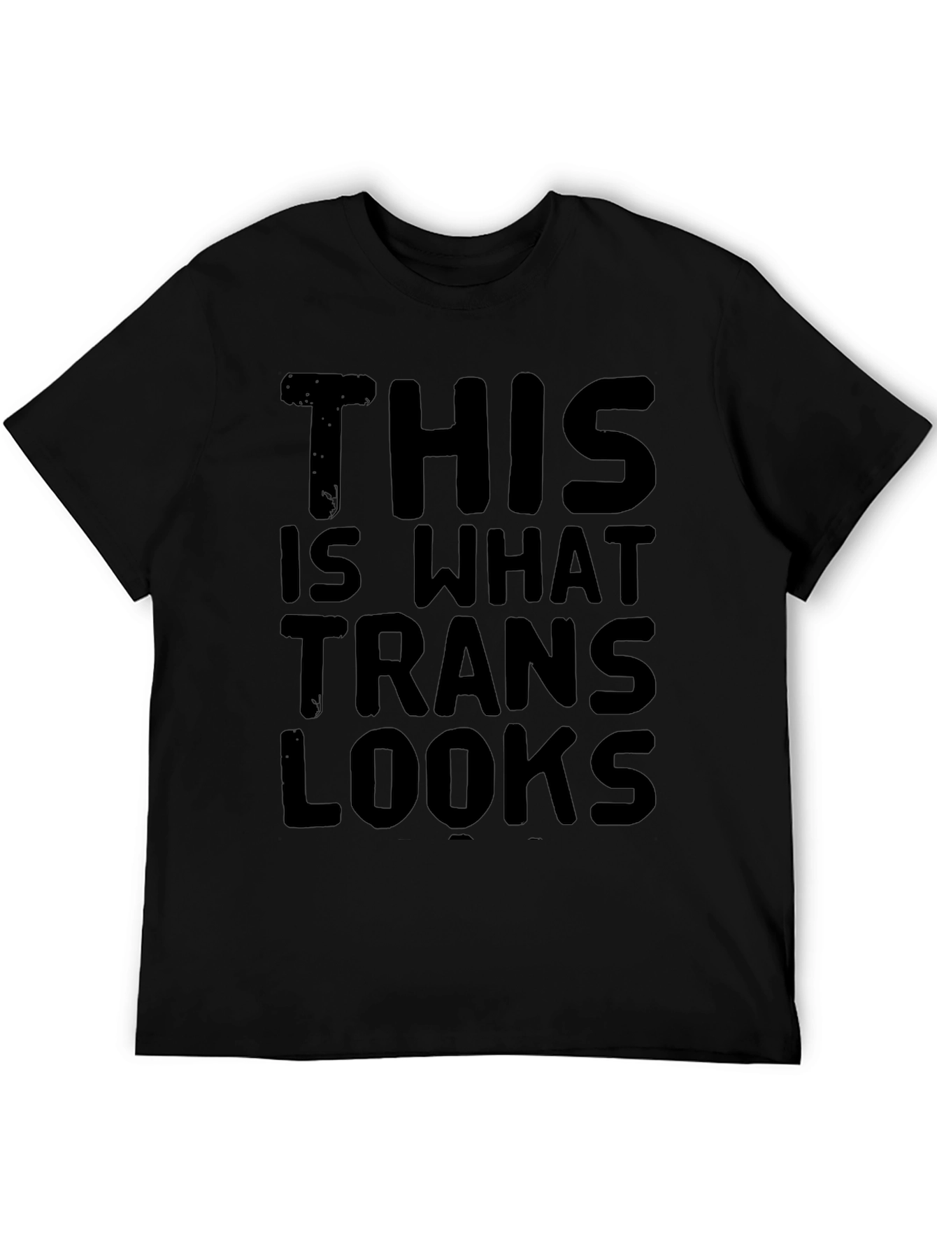 Black This is What Trans Looks Like Graphic T-Shirt view 5