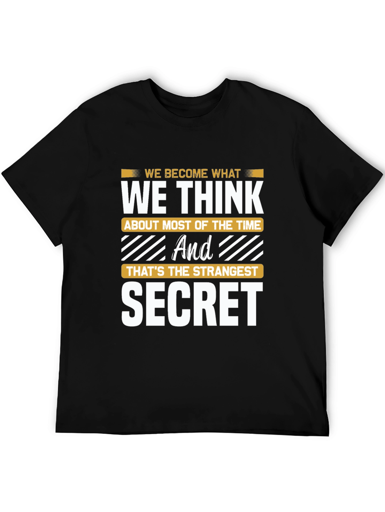 Black Inspirational Secret Graphic Tee view 5