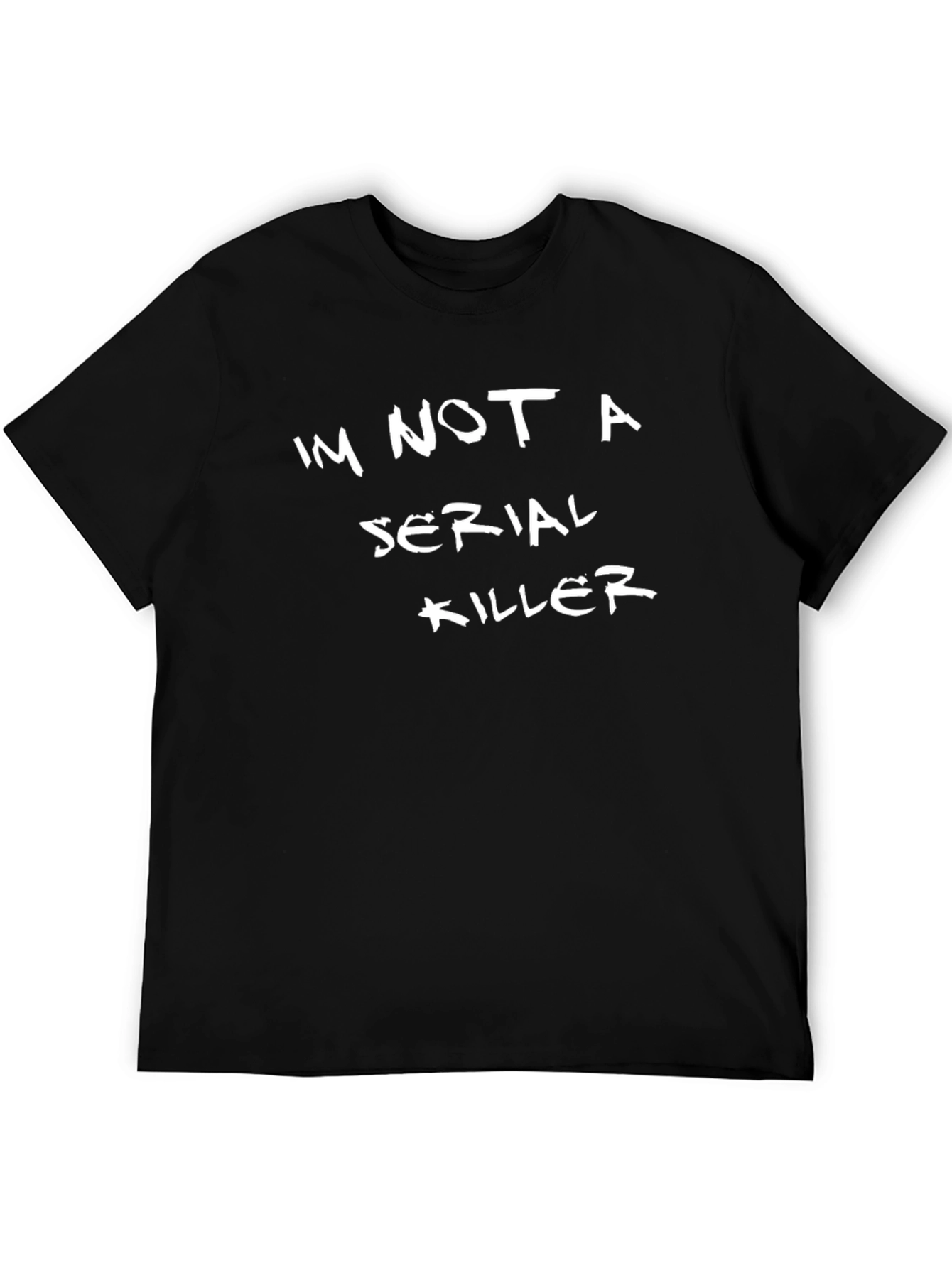 Black I'm Not A Serial Killer Graphic Tee view 5