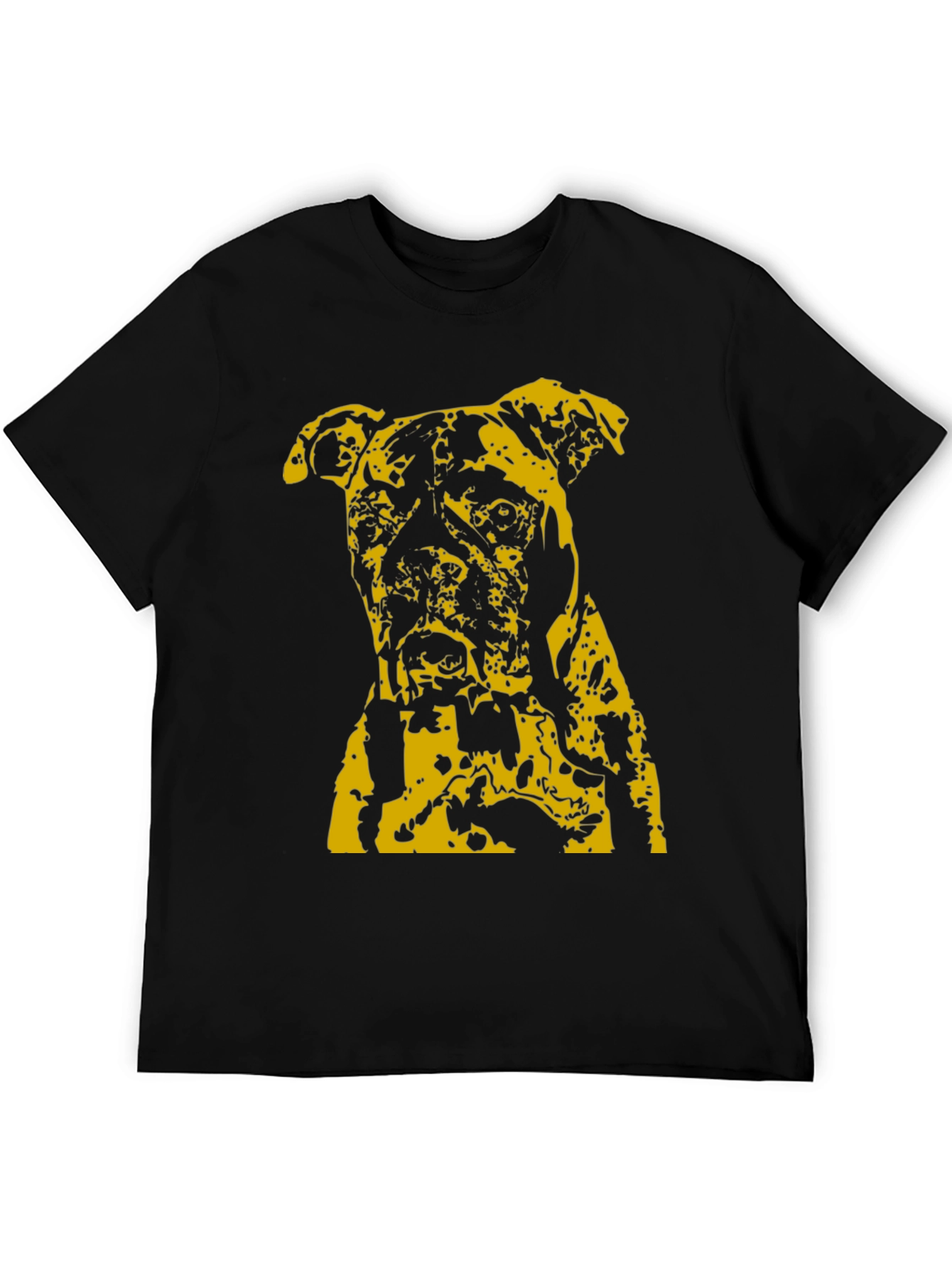 Black Boxer Dog Graphic T-Shirt - Black view 5