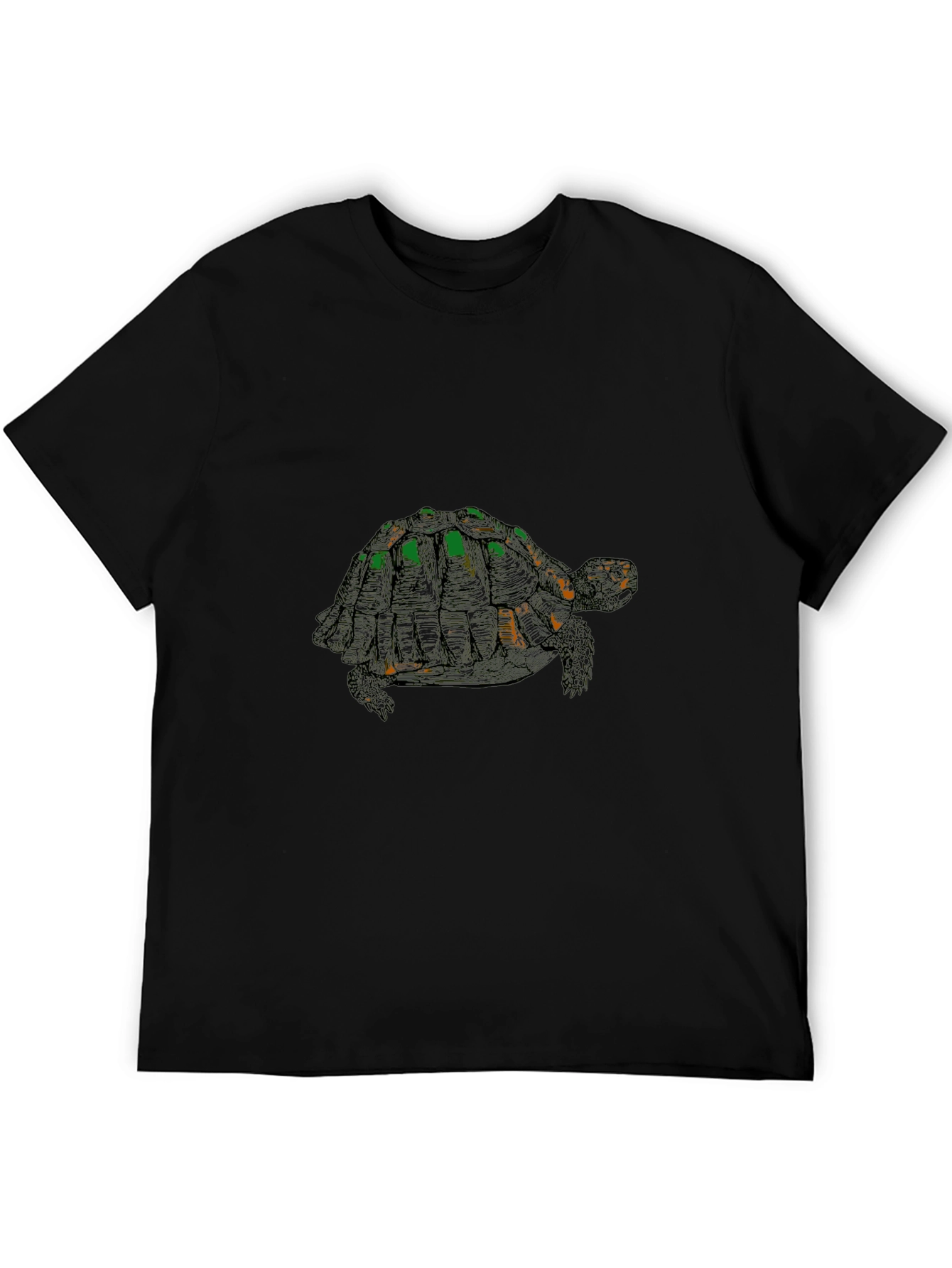 Black Turtle Graphic Tee - Stylish Black Cotton Blend view 5
