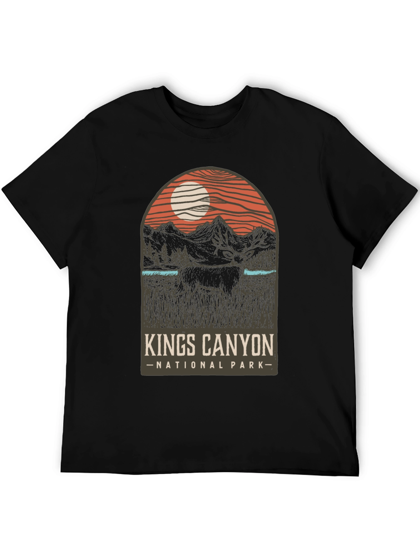 Black Kings Canyon National Park Graphic Tee view 5
