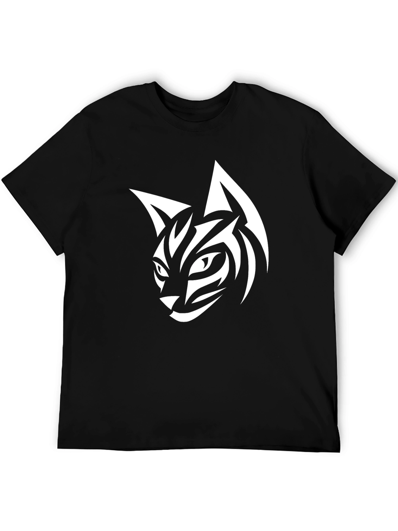 Black Cool Cat Graphic Tee - Black T-Shirt view 5