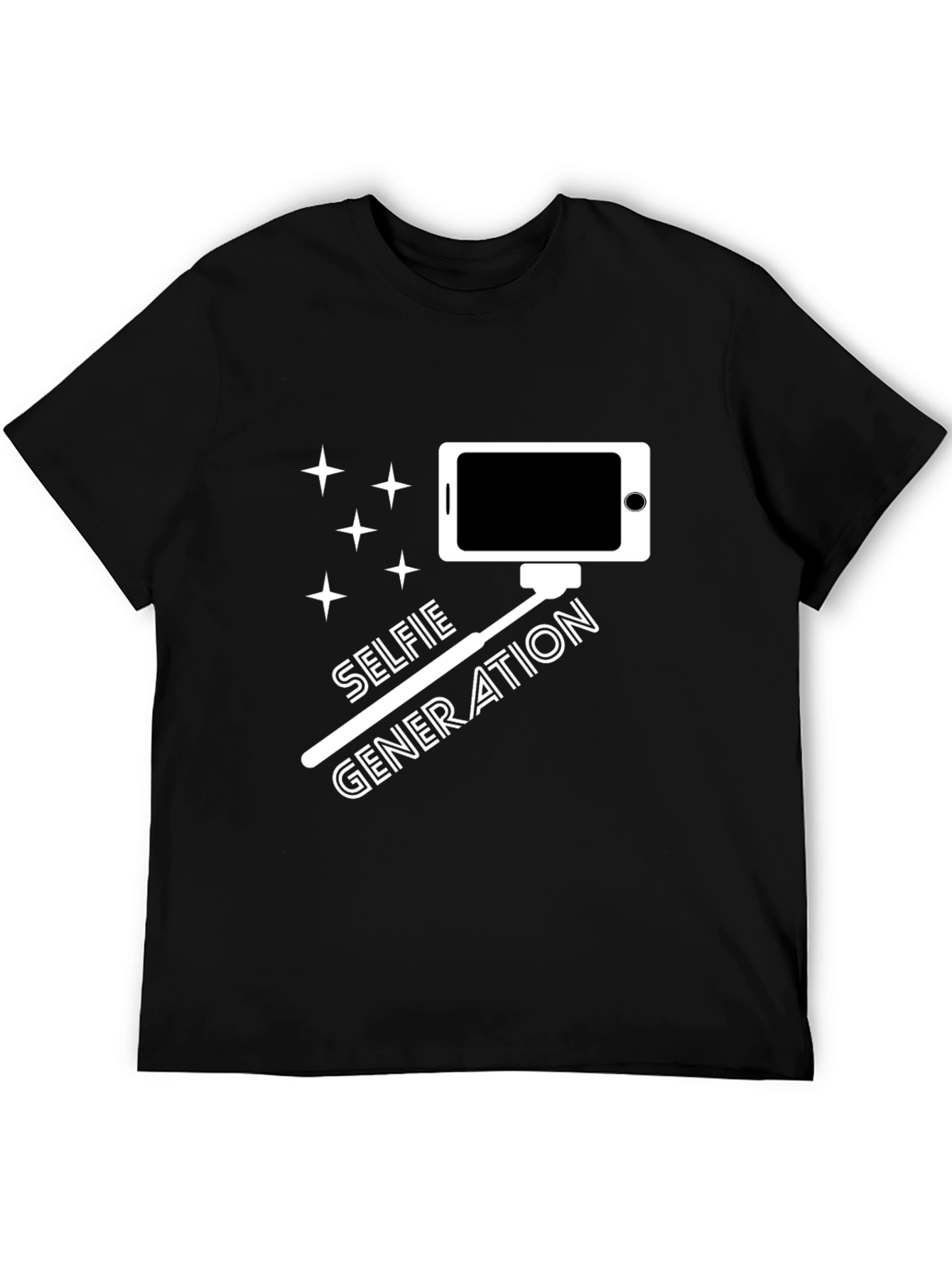 Black Selfie Generation Black T-Shirt view 5