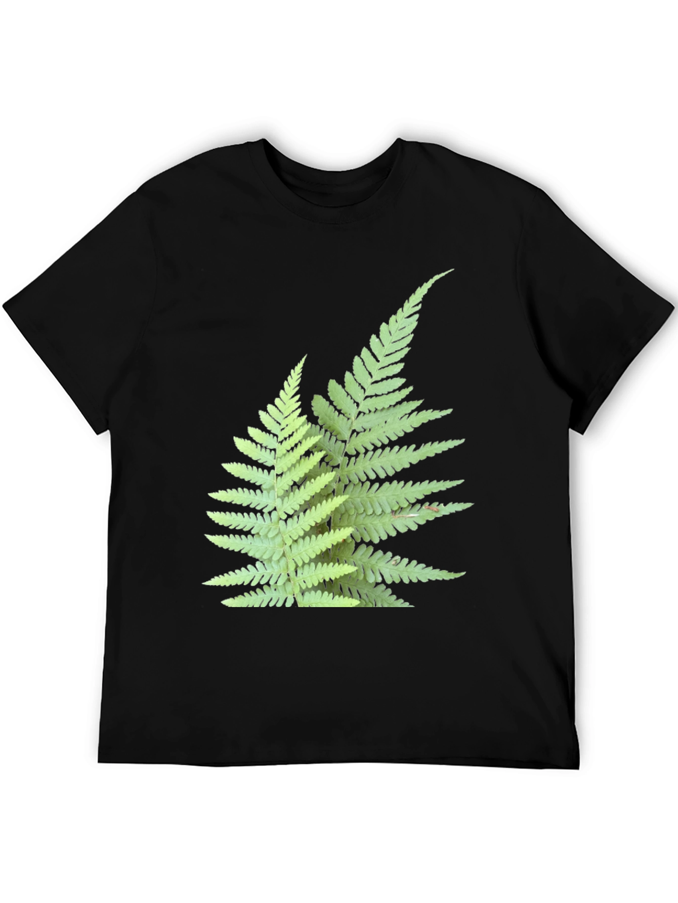 Black Fern Print Black T-Shirt view 5