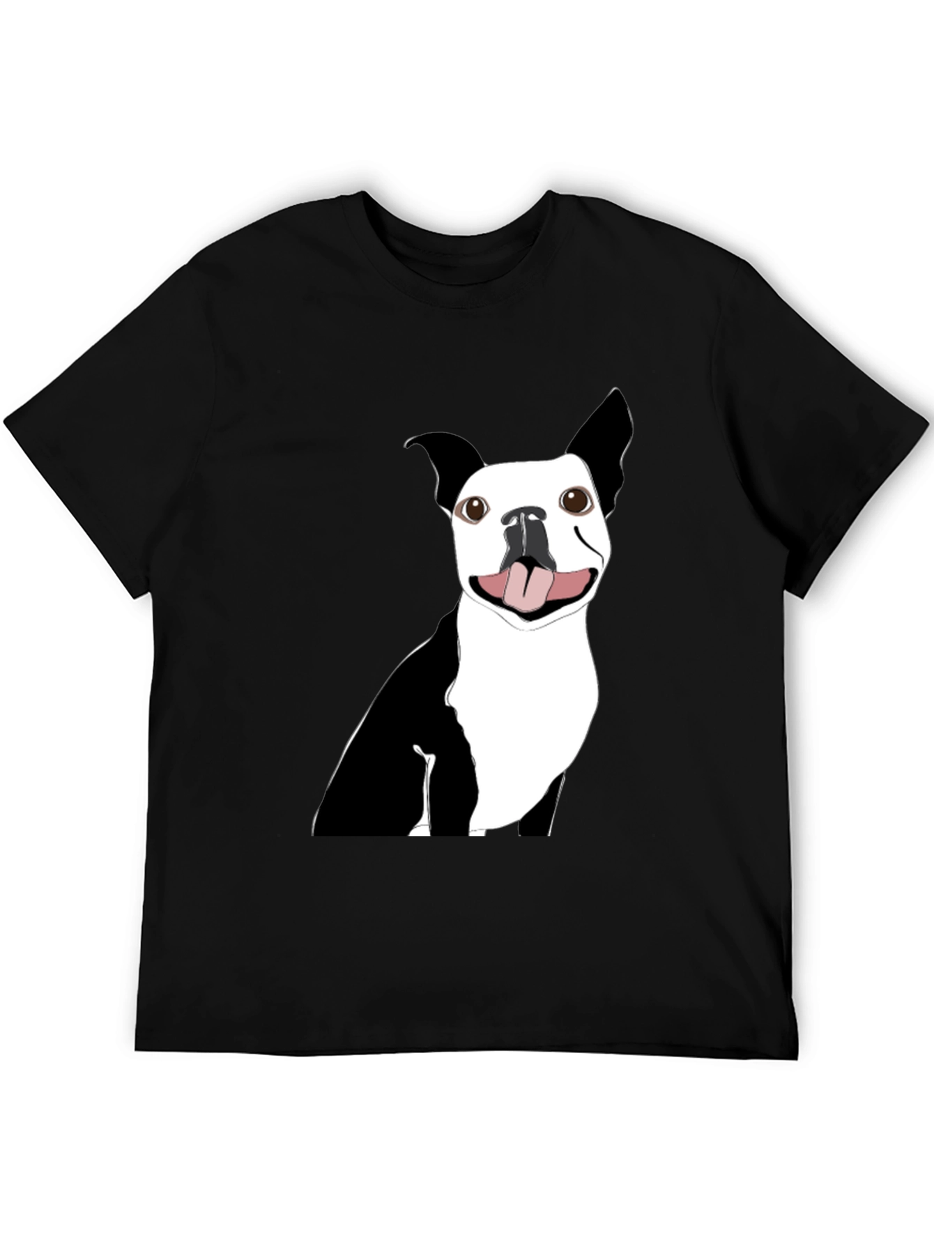 Black Boston Terrier Graphic Tee - Soft Cotton Blend view 5