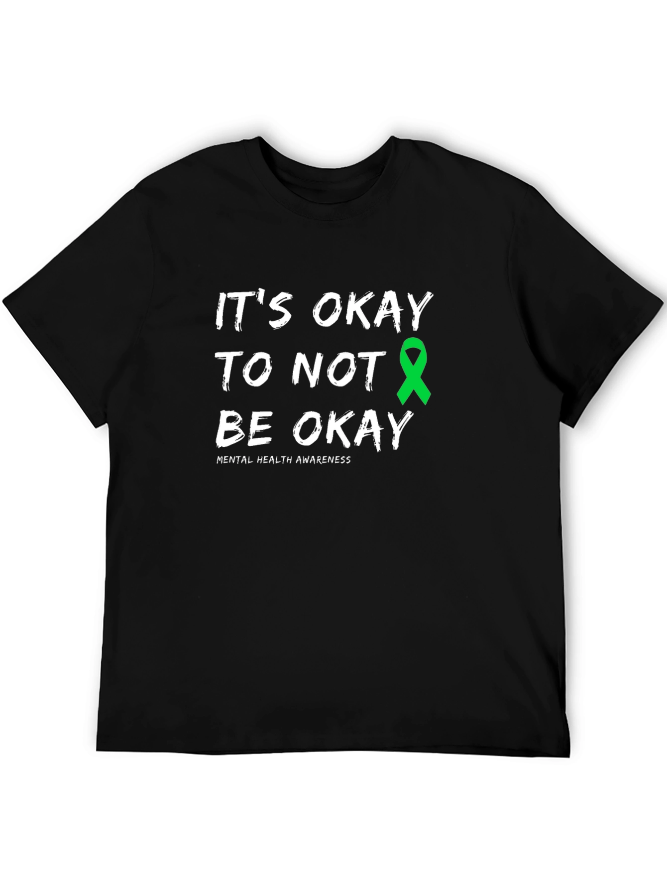 Black Mental Health Awareness T-Shirt: It's Okay to Not Be Okay view 5