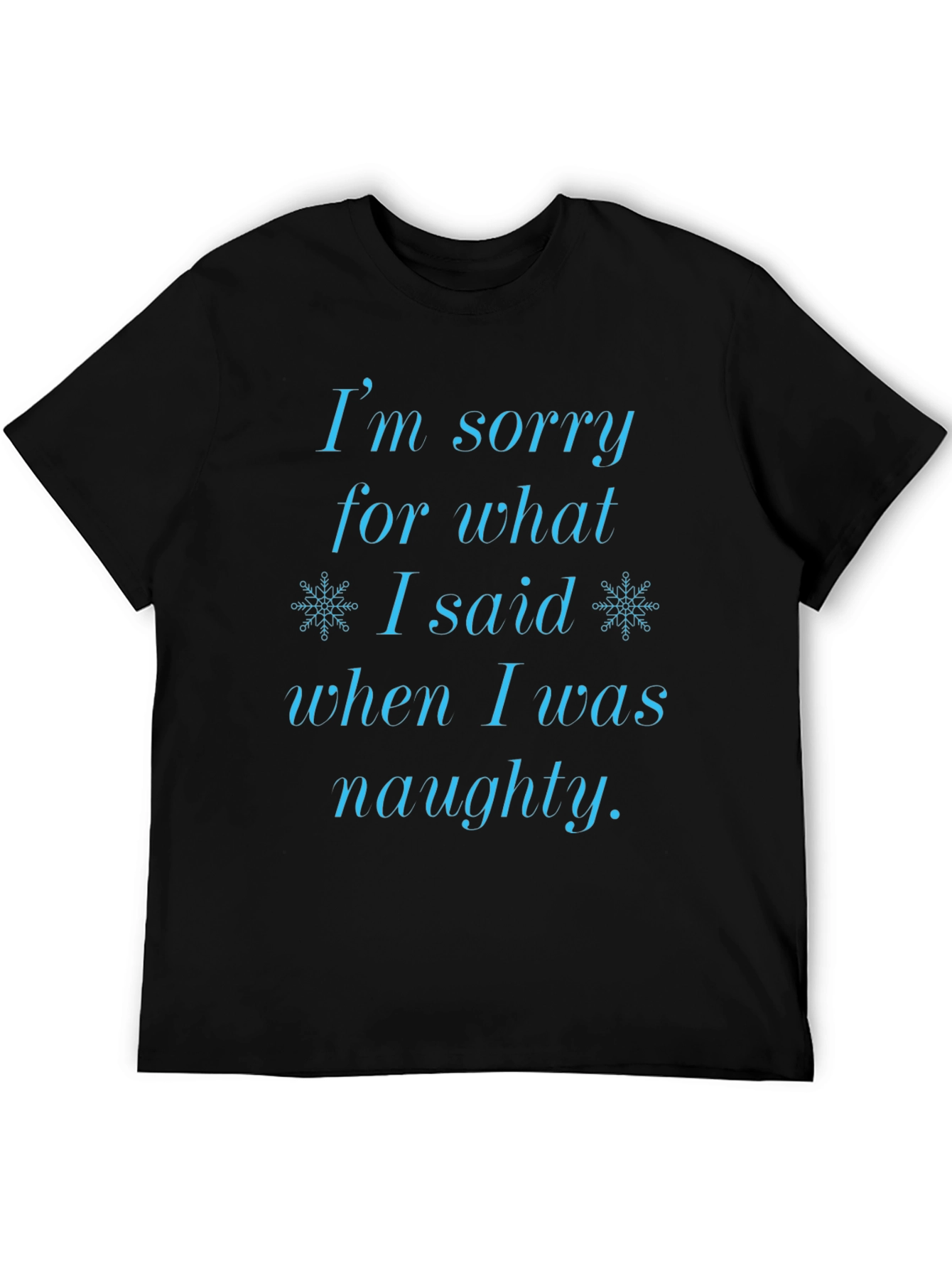 Black Naughty Apology T-Shirt view 5