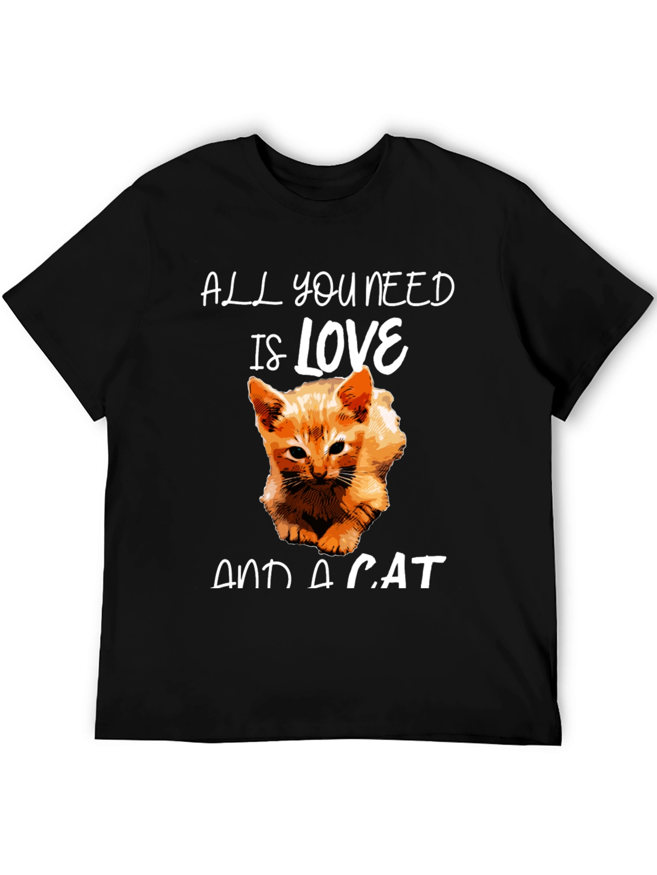 Black Love and a Cat Graphic Tee view 5