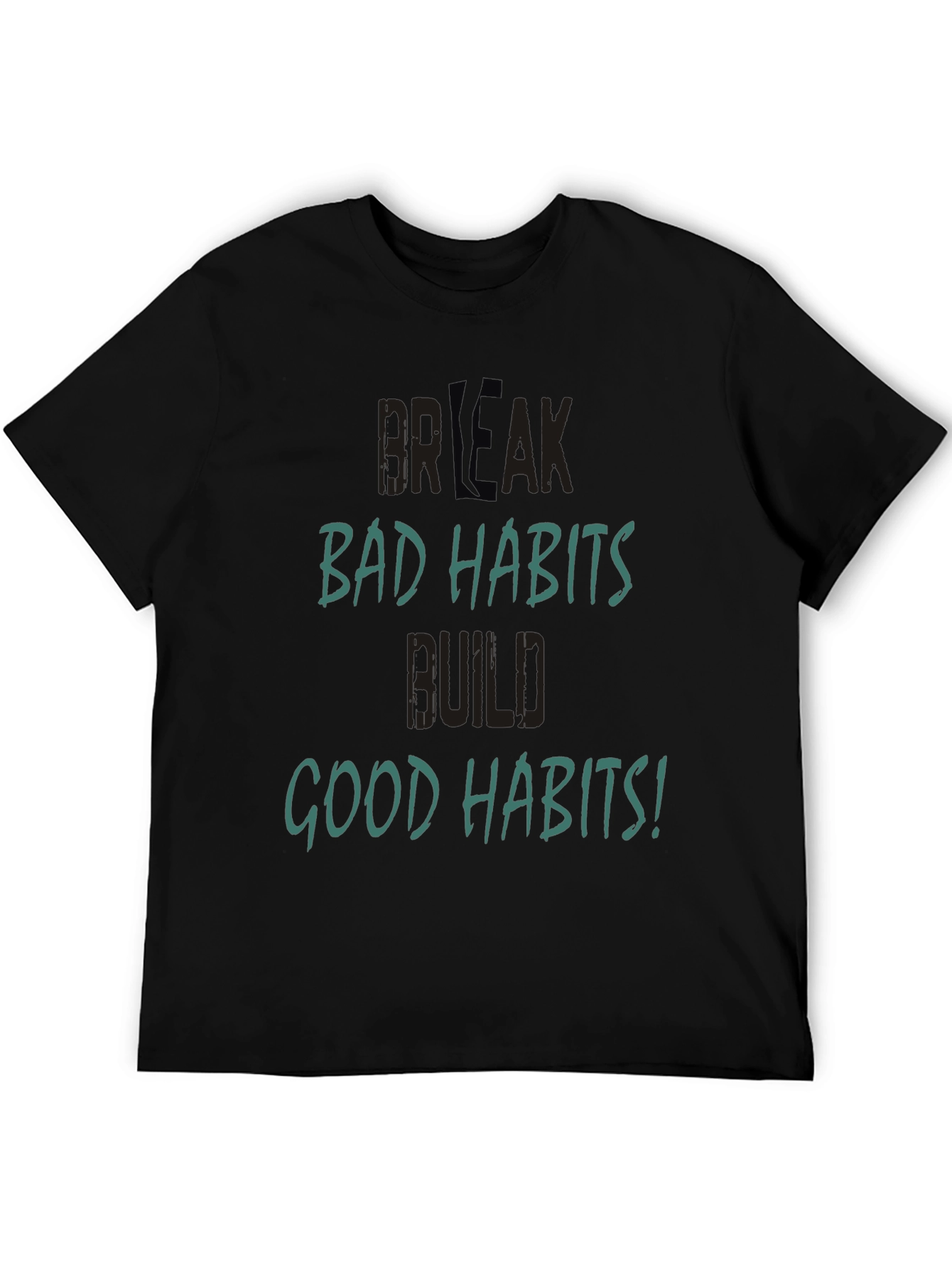 Black Break Bad Habits Tee view 5