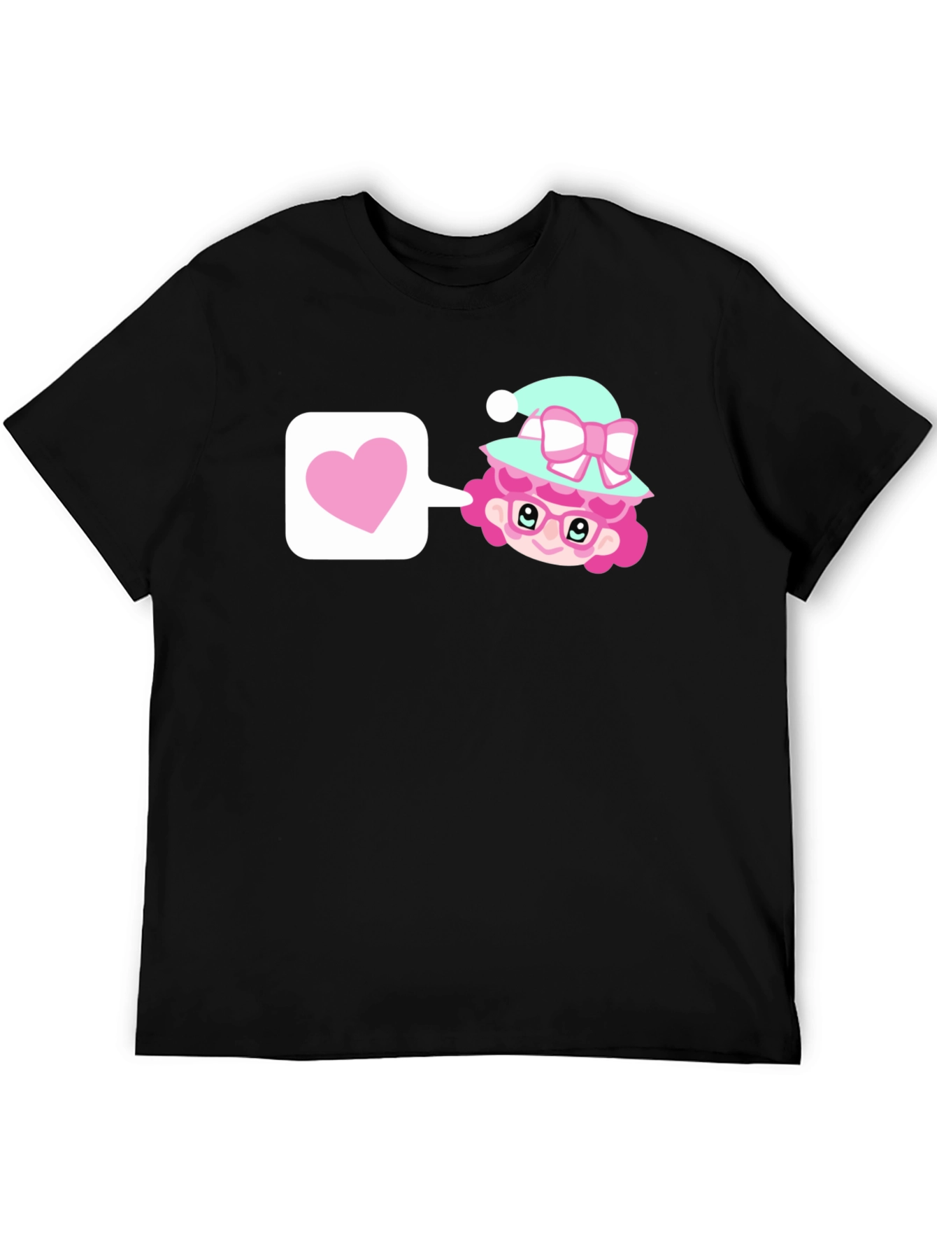 Cute Cartoon Character Love T-Shirt - 5