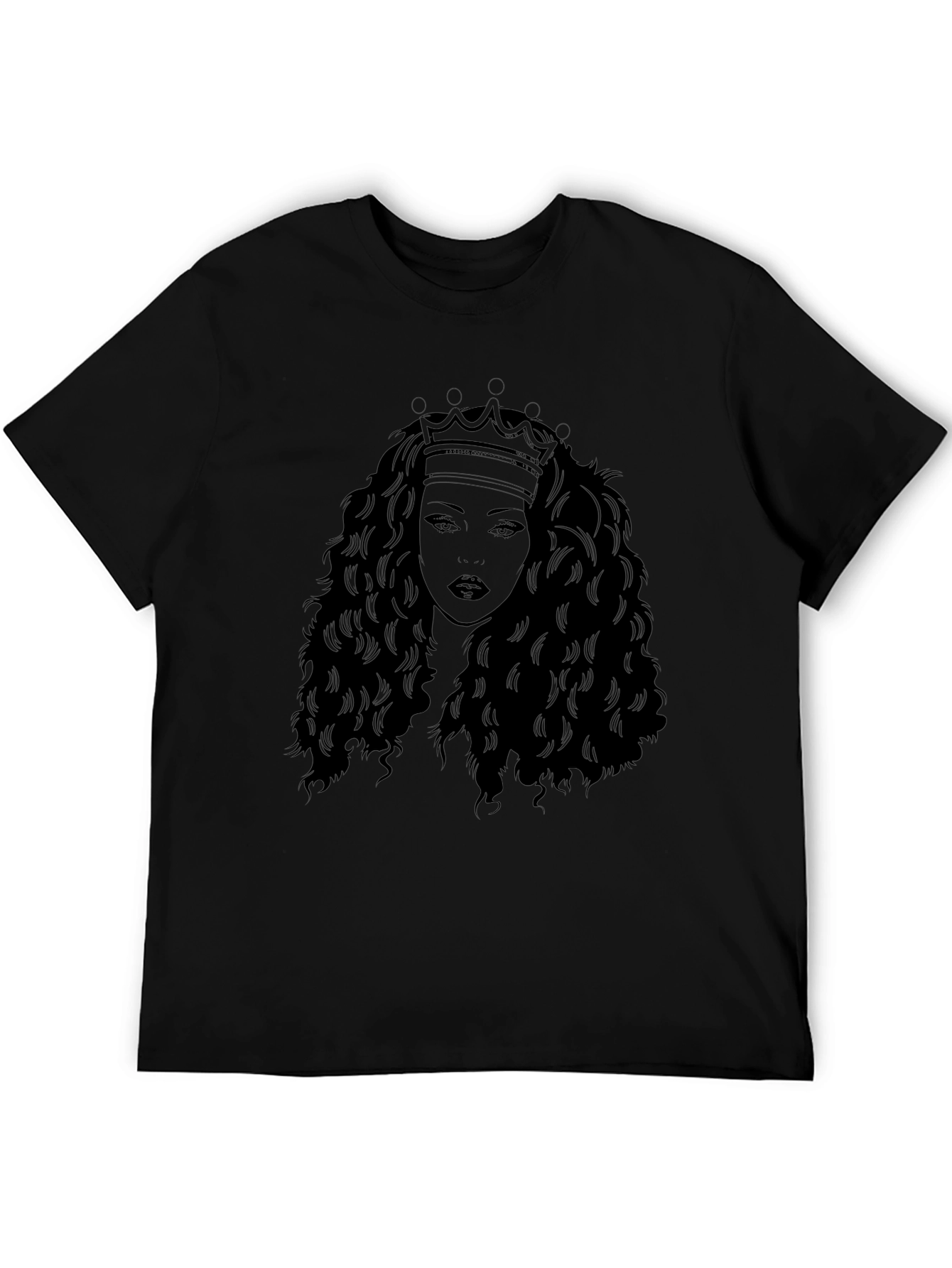 Black Queen Graphic T-Shirt - Stylish Black Tee view 5