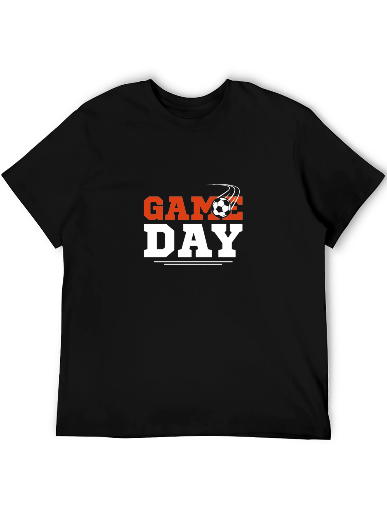 Black Game Day Soccer Graphic Tee view 5
