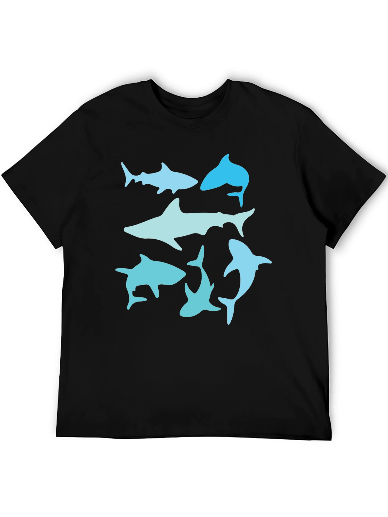 Black Shark Graphic Tee - Black Casual Shirt view 5