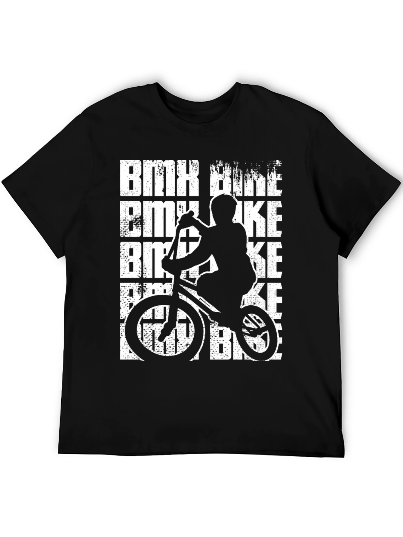 Black BMX Bike Graphic Tee - Ride in Style view 5