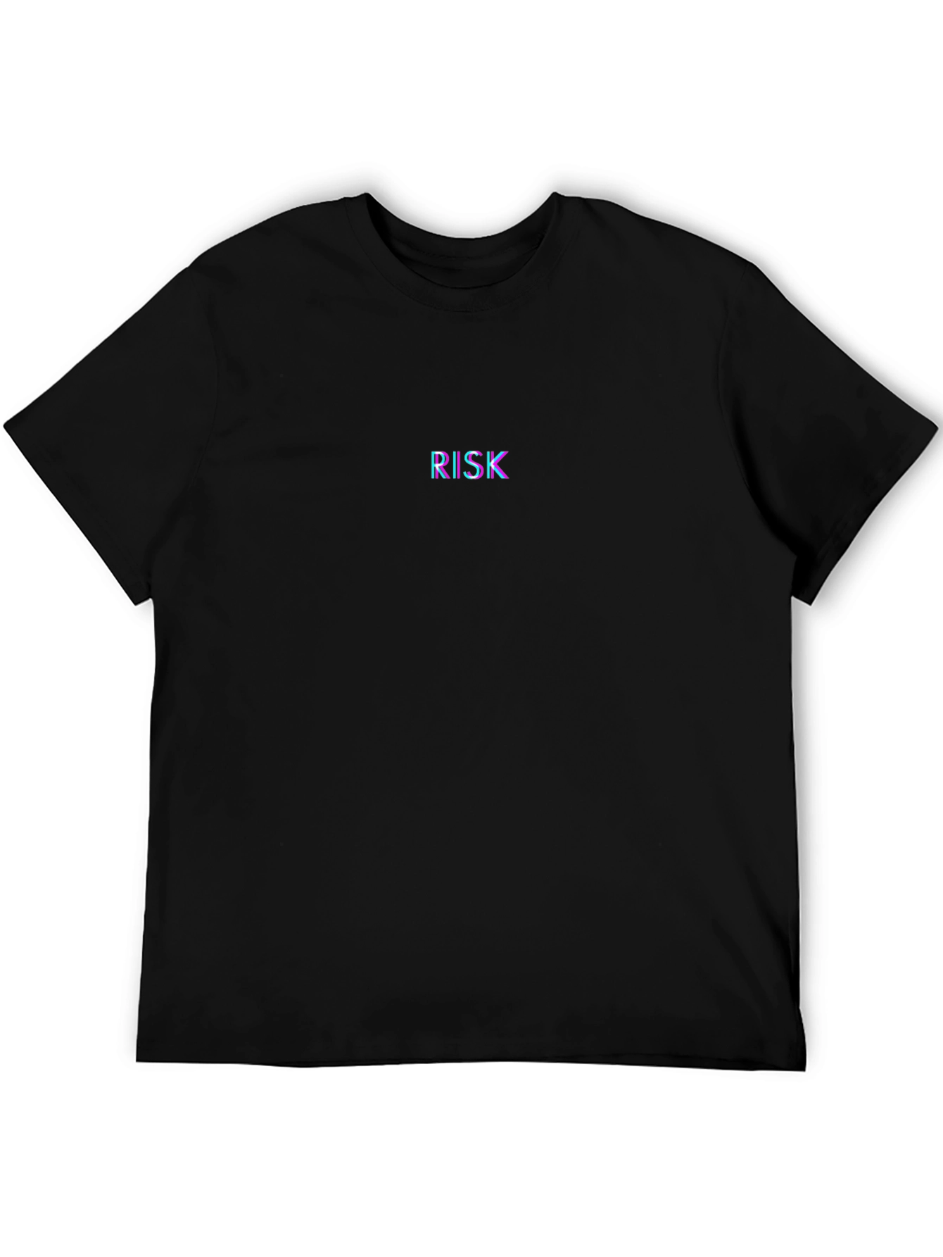 Black RISK Graphic Black T-Shirt view 5