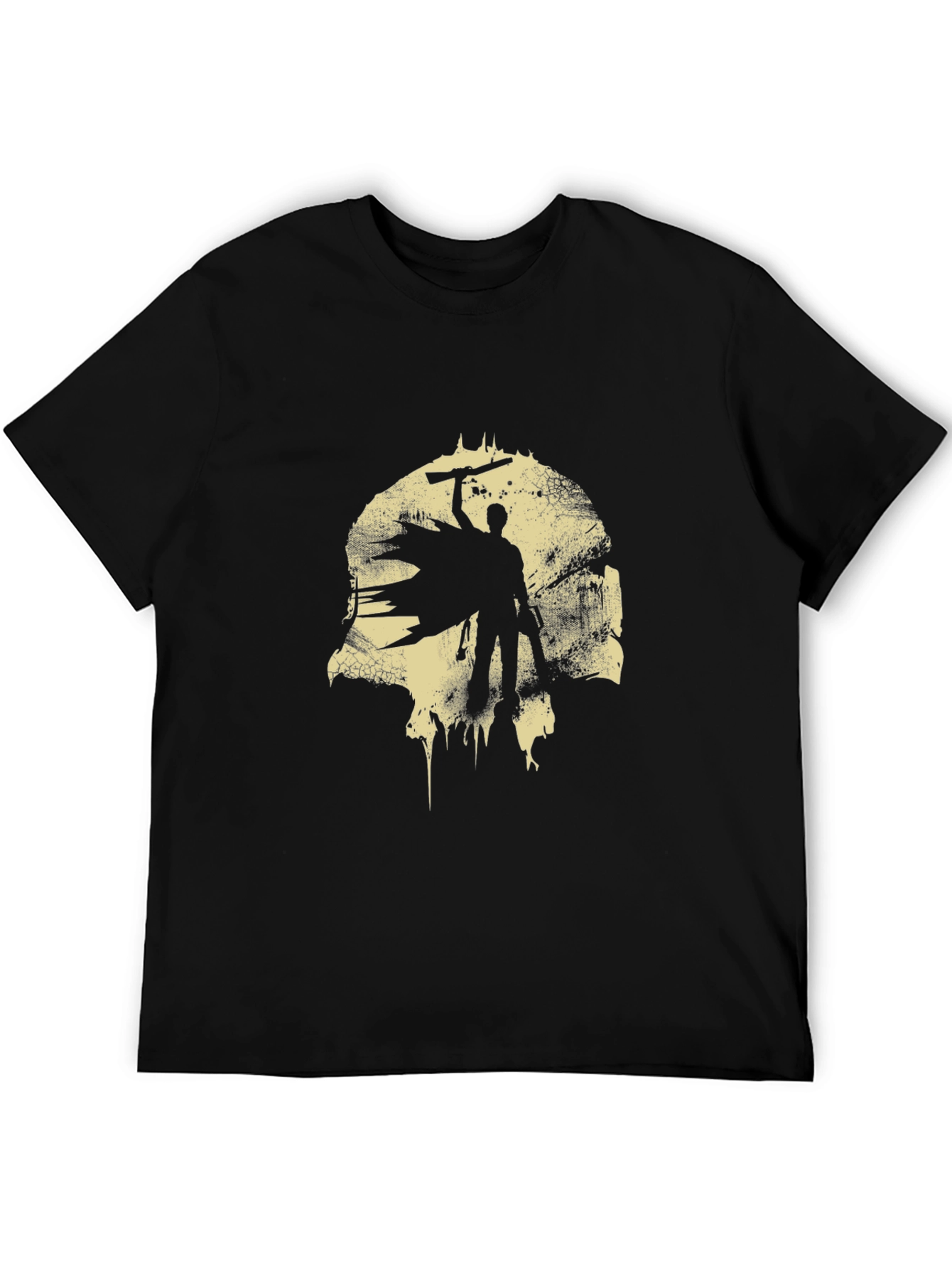 Black Evil Dead Ash Silhouette Graphic Tee view 5