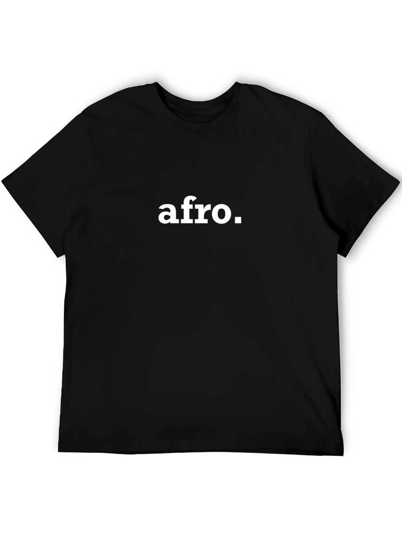 Black Afro T-Shirt - Classic Cotton Tee view 5