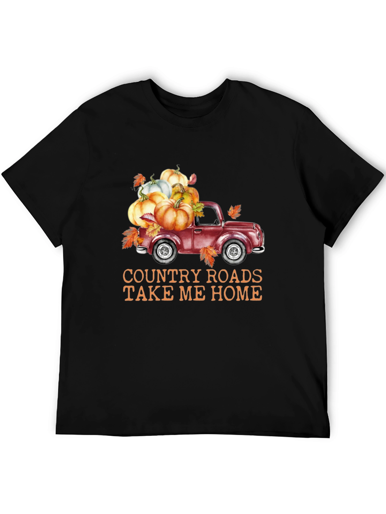 Fall Truck T-Shirt: Country Roads, Autumn Vibes - 5