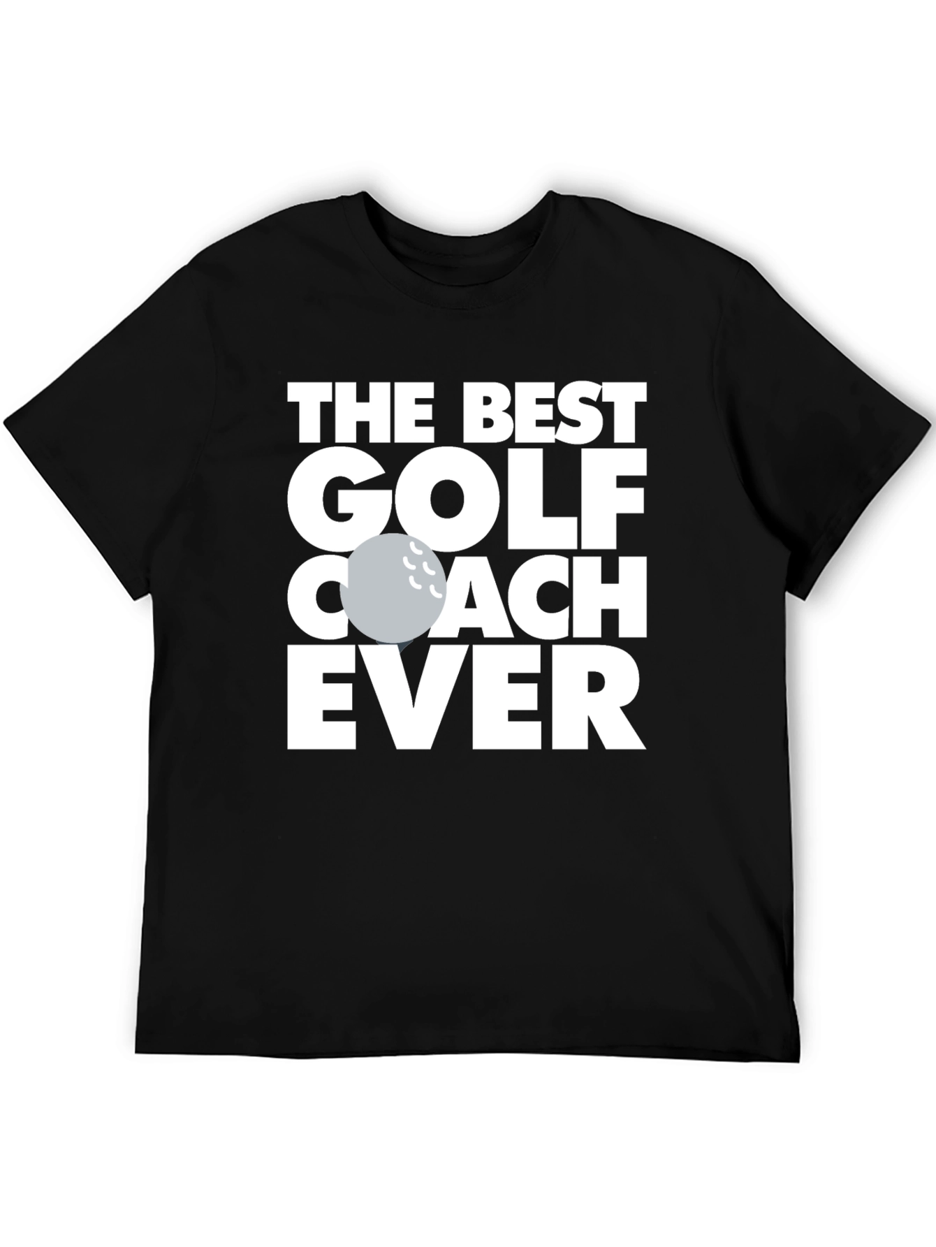 Black Best Golf Coach Ever T-Shirt Funny Gift view 5