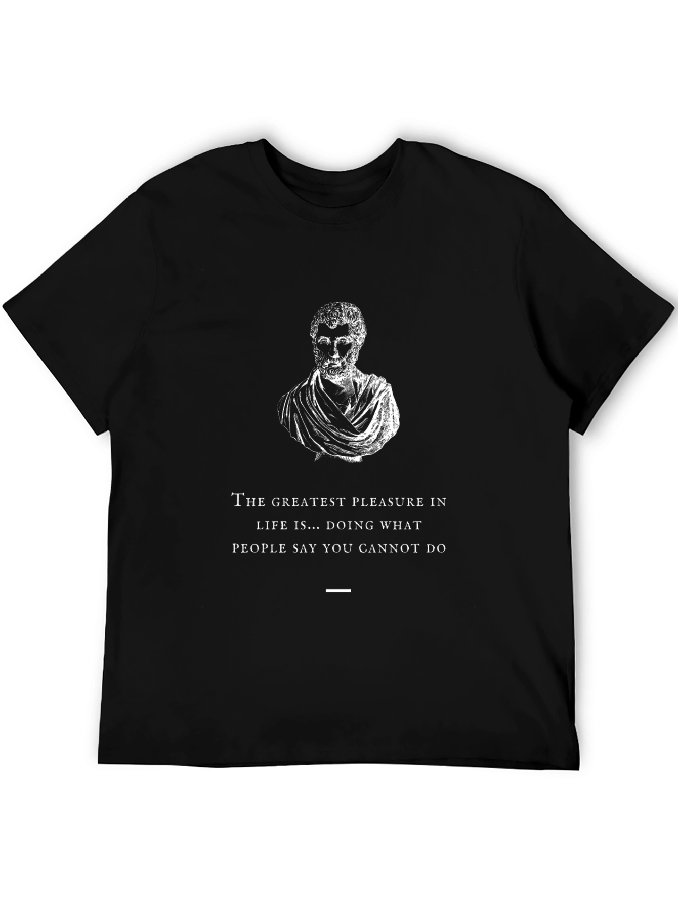 Black Inspirational Quote Graphic Tee view 5