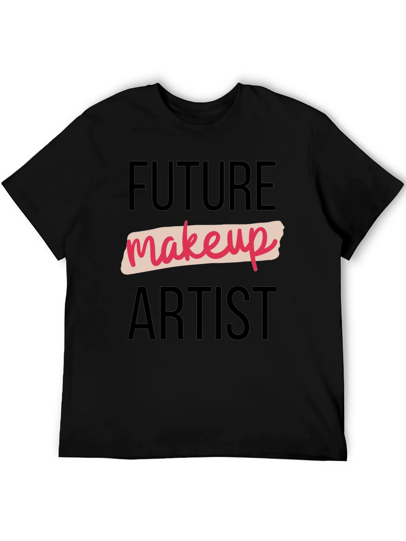 Black Future Makeup Artist Black Graphic Tee view 5