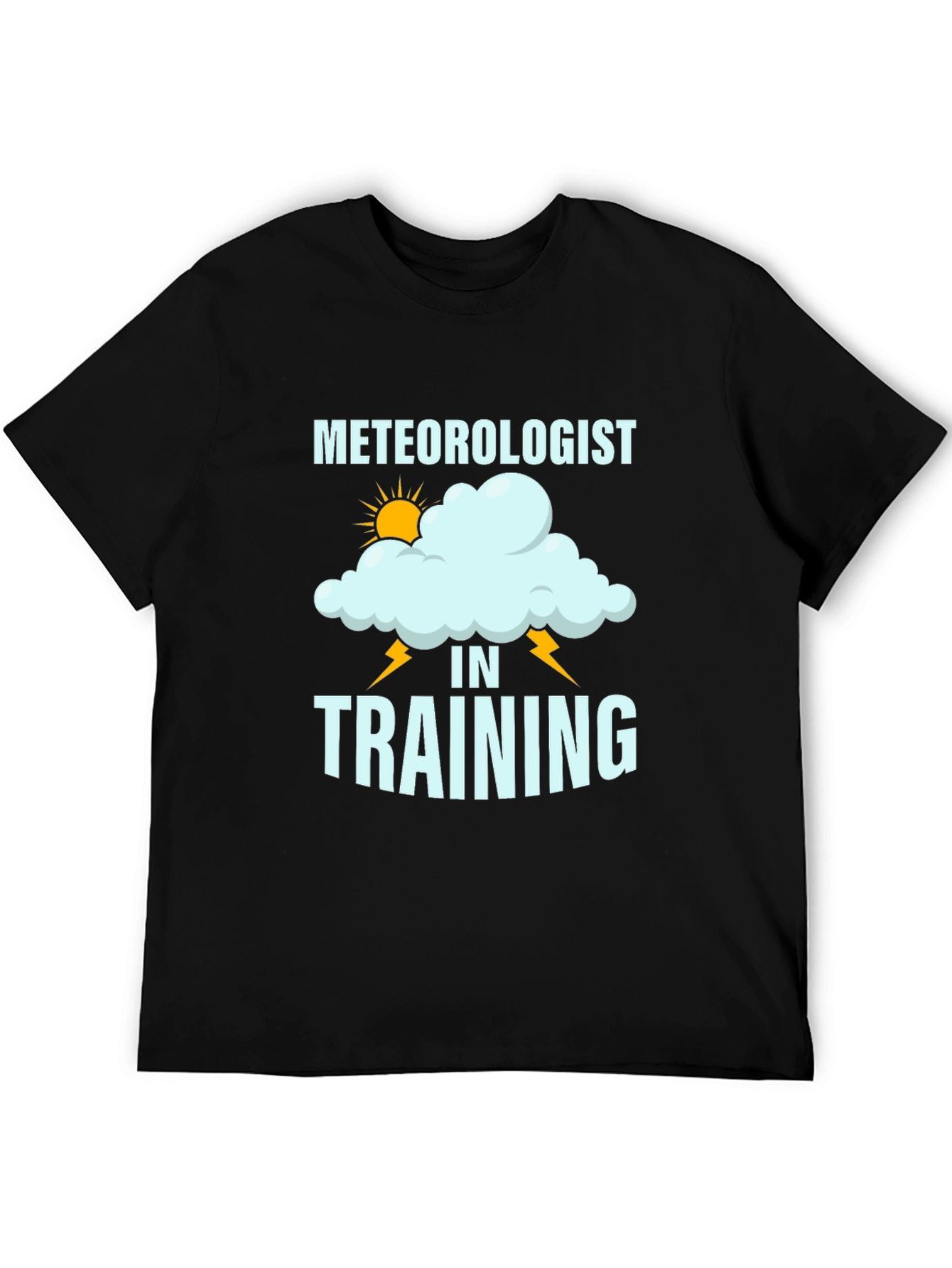 Black Meteorologist in Training T-Shirt Funny Weather Tee view 5